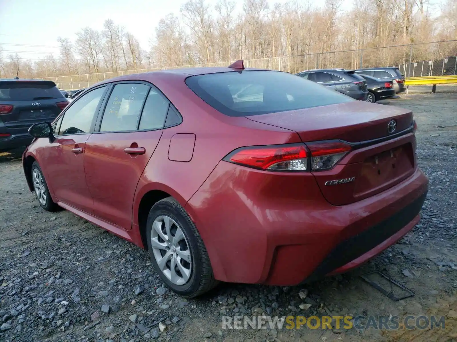 3 Photograph of a damaged car JTDEPRAE1LJ027111 TOYOTA COROLLA 2020