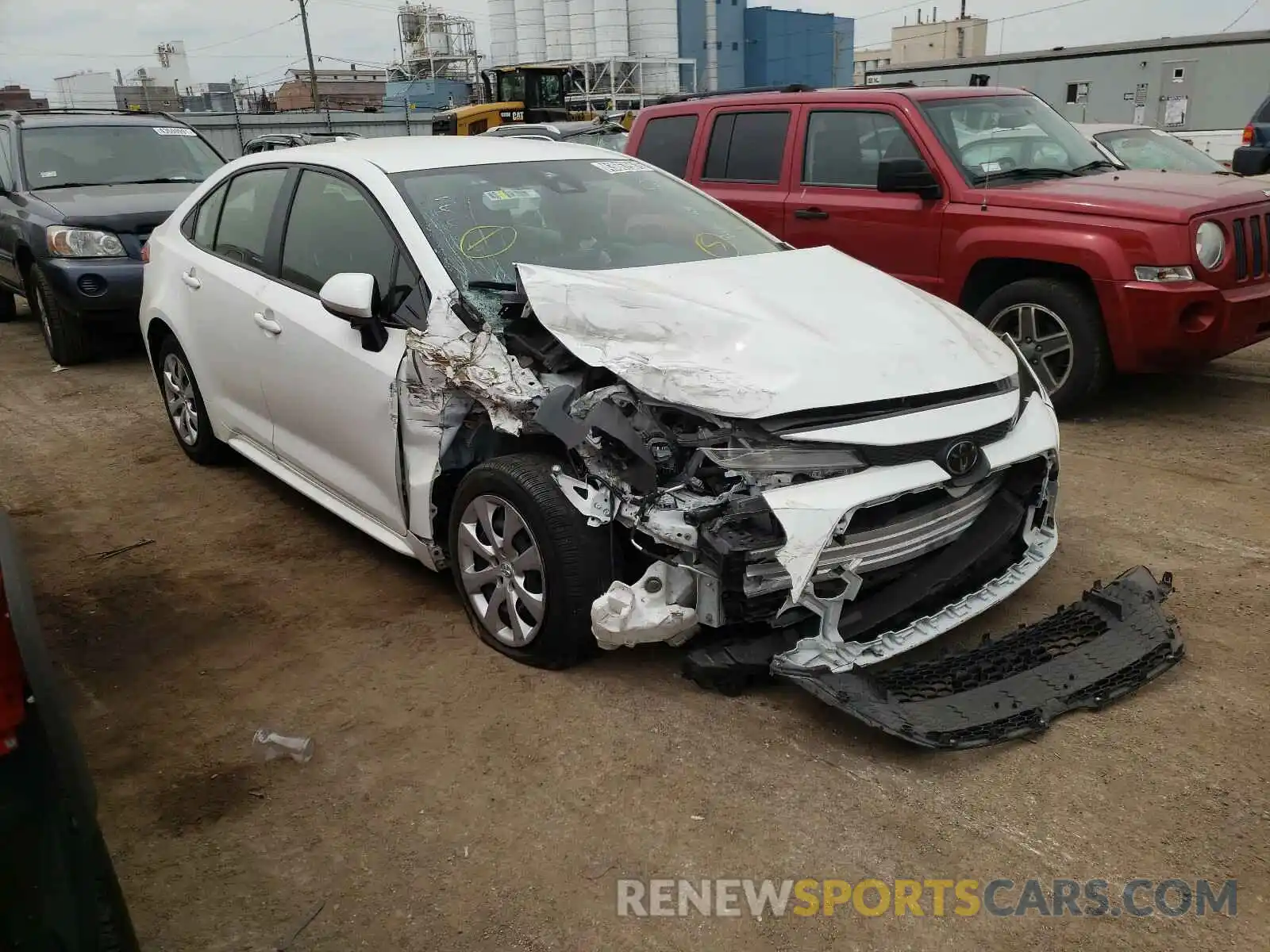 1 Photograph of a damaged car JTDEPRAE1LJ027819 TOYOTA COROLLA 2020