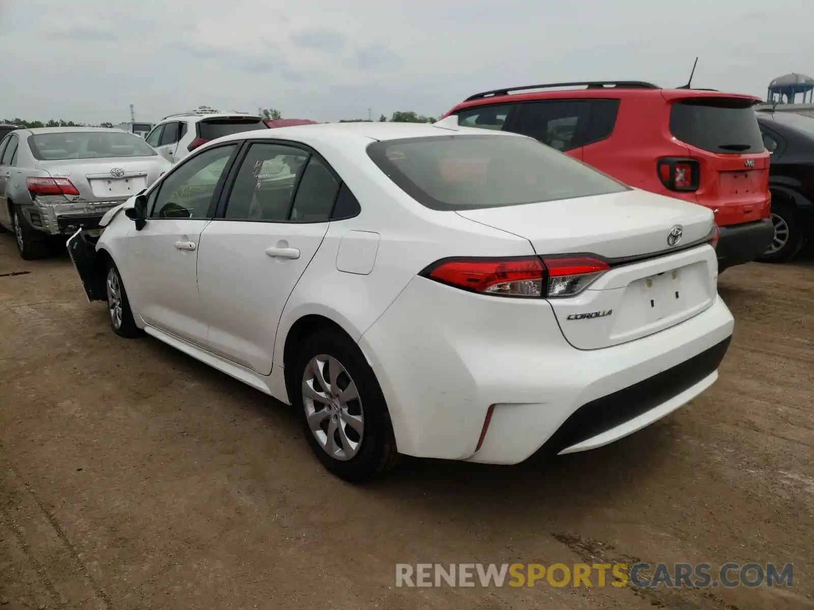 3 Photograph of a damaged car JTDEPRAE1LJ027819 TOYOTA COROLLA 2020