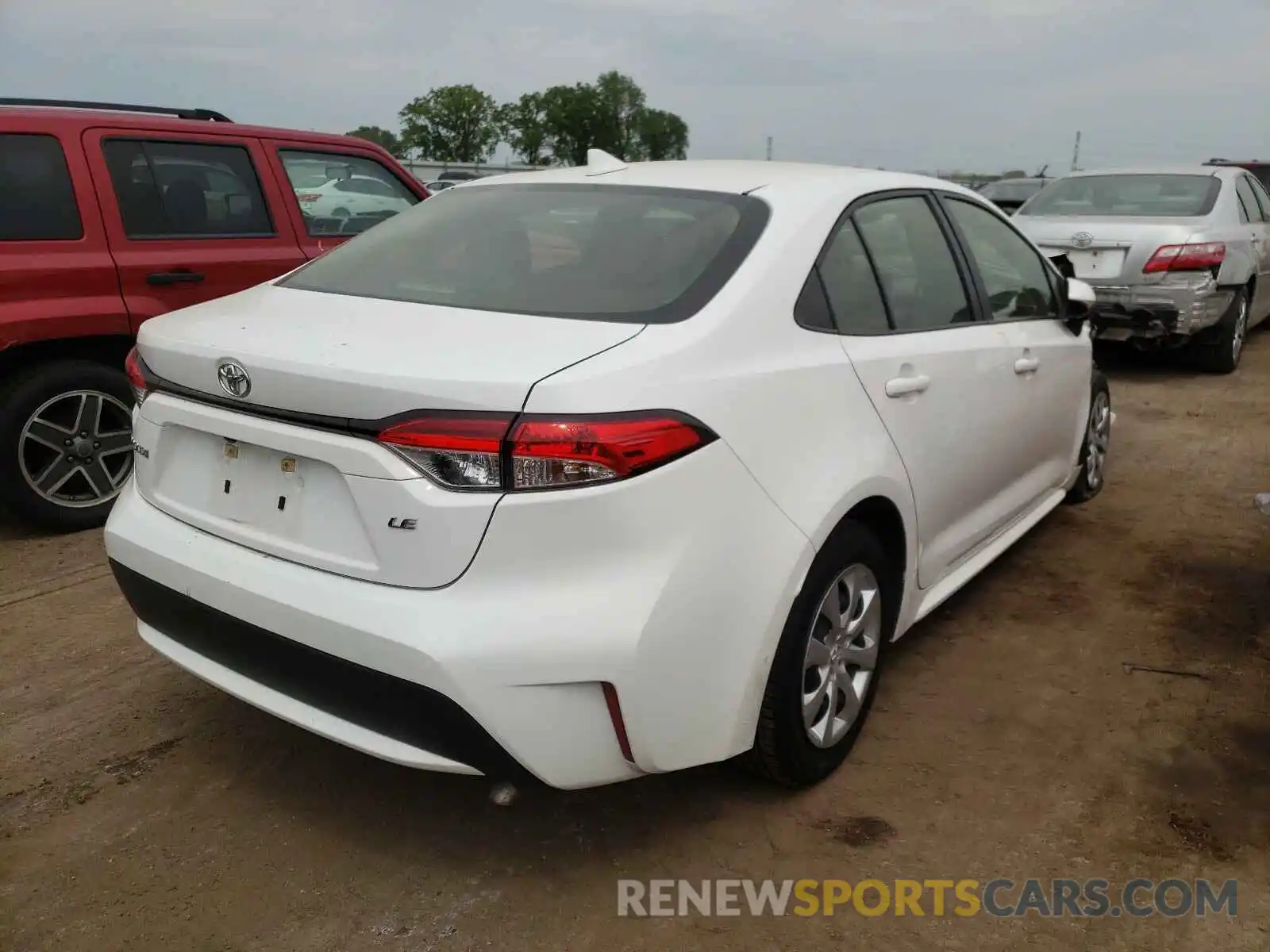 4 Photograph of a damaged car JTDEPRAE1LJ027819 TOYOTA COROLLA 2020