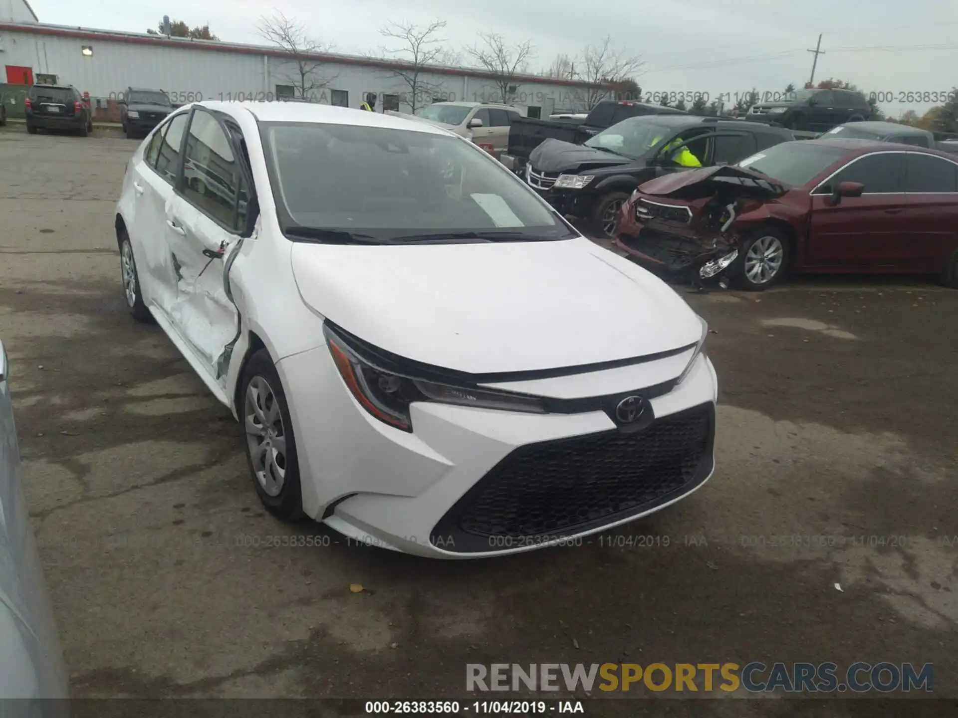 1 Photograph of a damaged car JTDEPRAE1LJ027934 TOYOTA COROLLA 2020