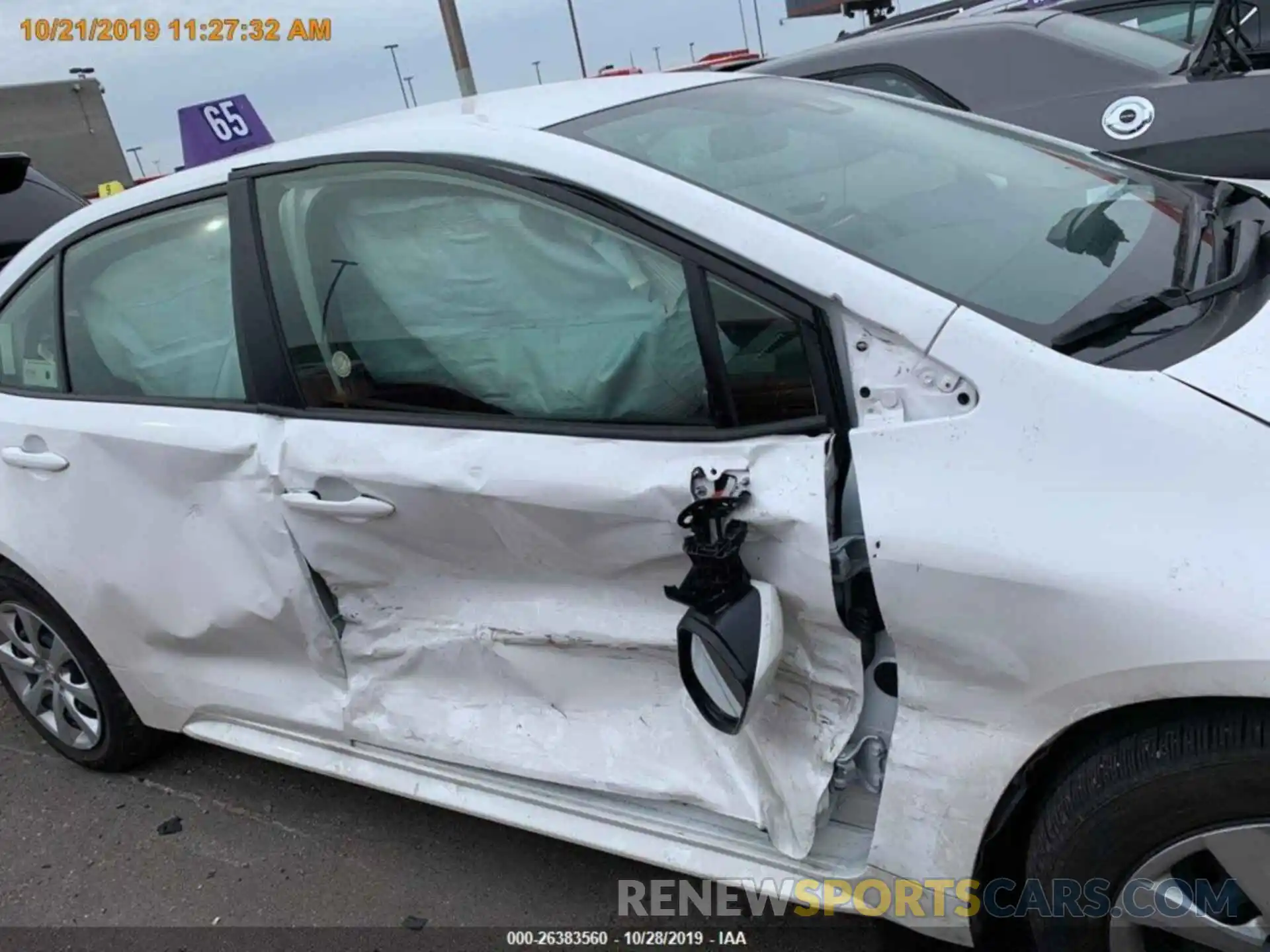 15 Photograph of a damaged car JTDEPRAE1LJ027934 TOYOTA COROLLA 2020