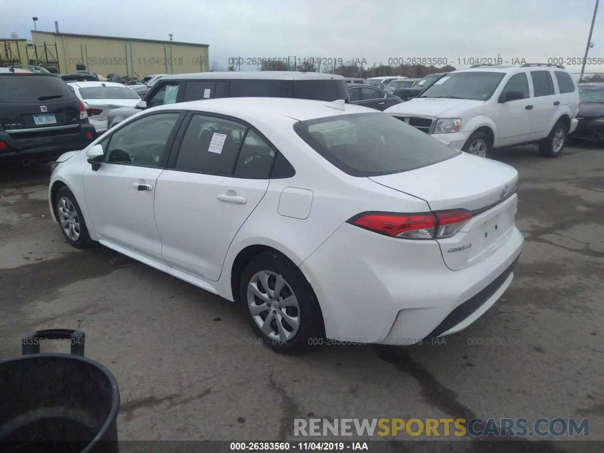 3 Photograph of a damaged car JTDEPRAE1LJ027934 TOYOTA COROLLA 2020