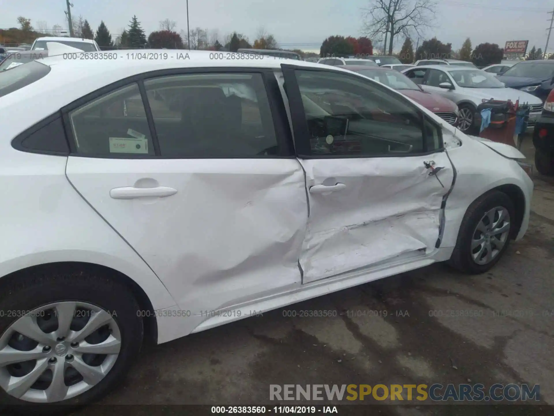 6 Photograph of a damaged car JTDEPRAE1LJ027934 TOYOTA COROLLA 2020