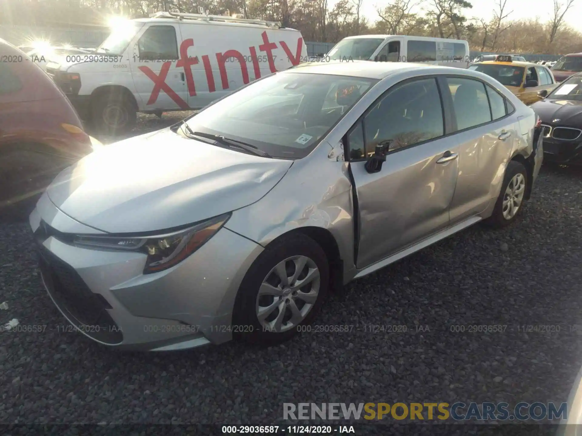 2 Photograph of a damaged car JTDEPRAE1LJ028078 TOYOTA COROLLA 2020