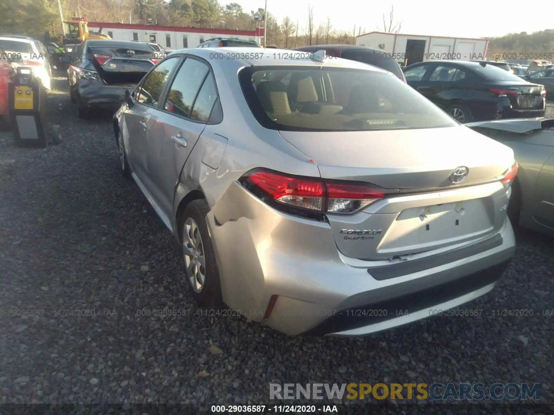 3 Photograph of a damaged car JTDEPRAE1LJ028078 TOYOTA COROLLA 2020