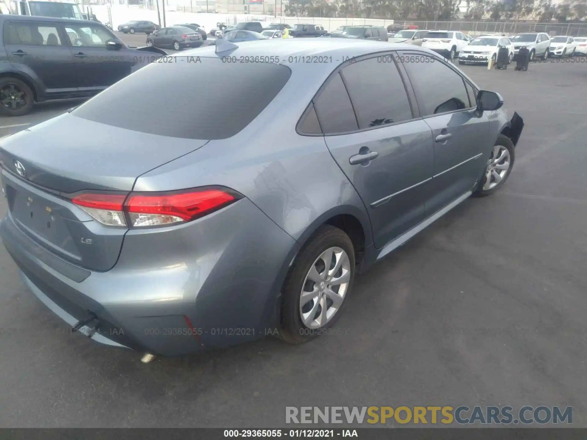 4 Photograph of a damaged car JTDEPRAE1LJ028565 TOYOTA COROLLA 2020