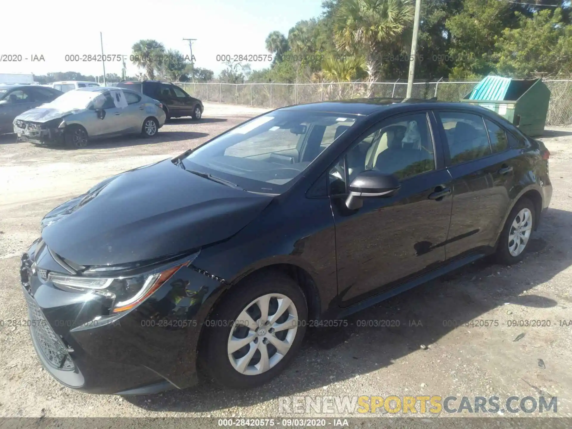 2 Photograph of a damaged car JTDEPRAE1LJ028856 TOYOTA COROLLA 2020