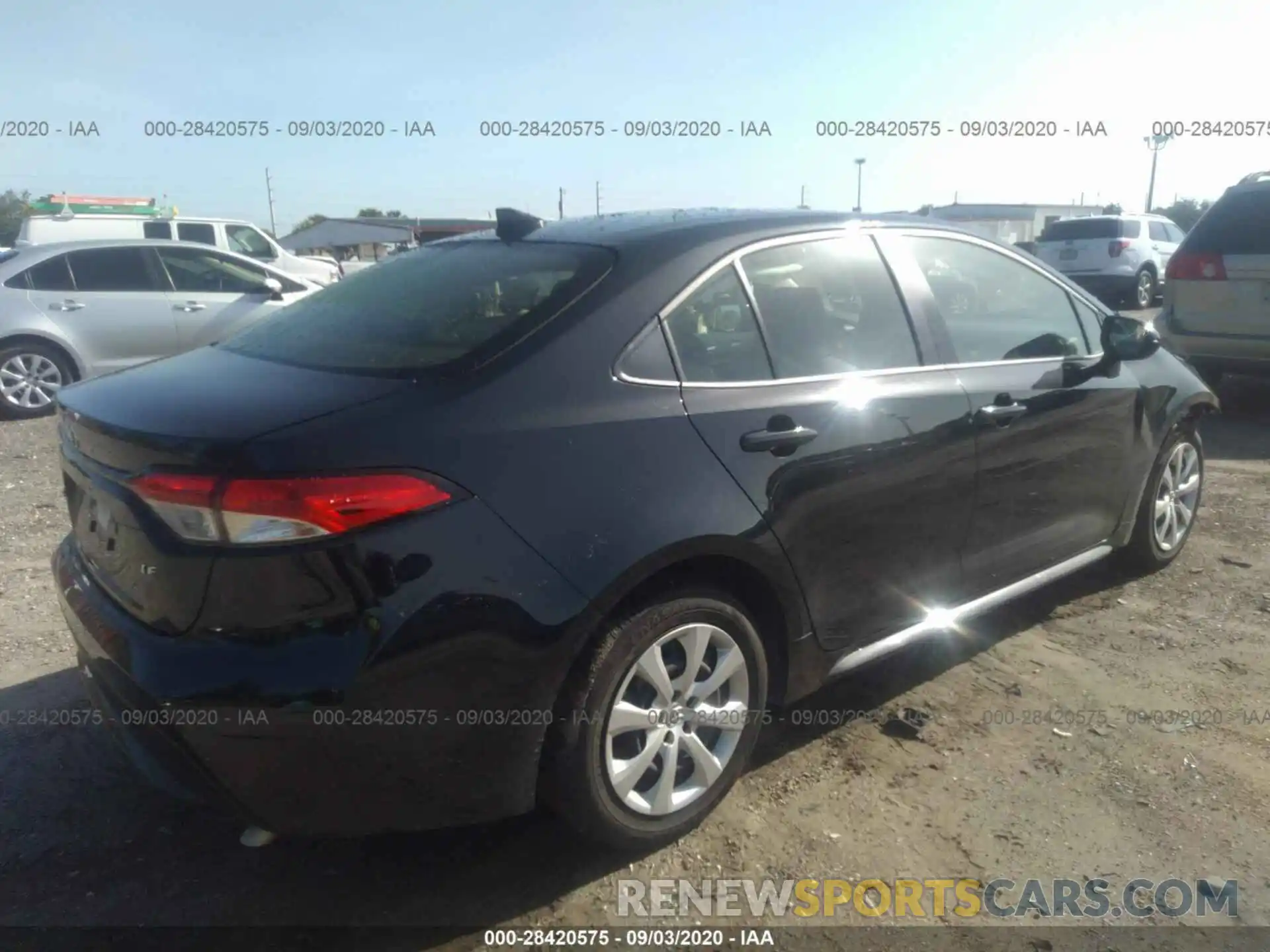 4 Photograph of a damaged car JTDEPRAE1LJ028856 TOYOTA COROLLA 2020