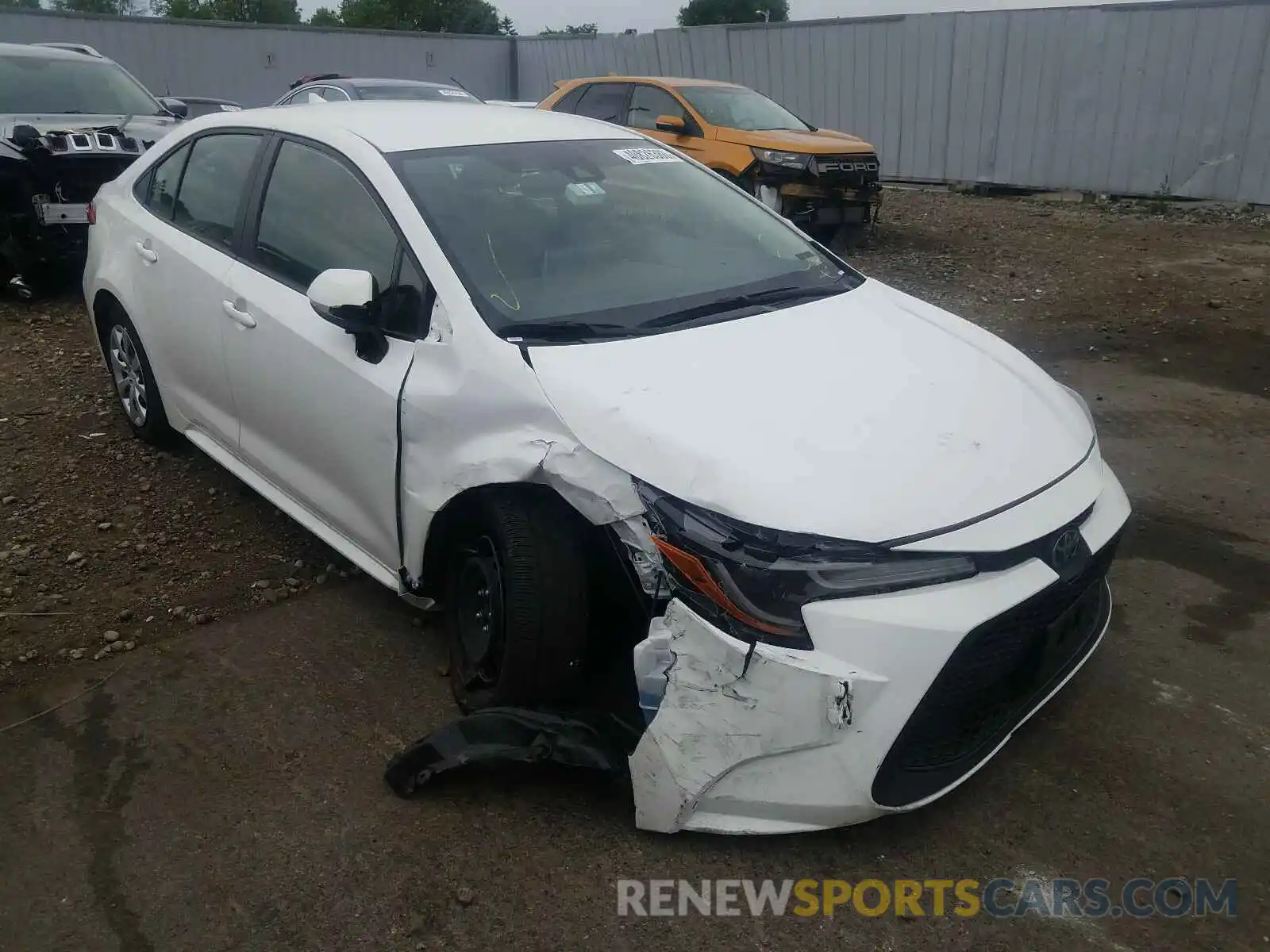 1 Photograph of a damaged car JTDEPRAE1LJ028890 TOYOTA COROLLA 2020