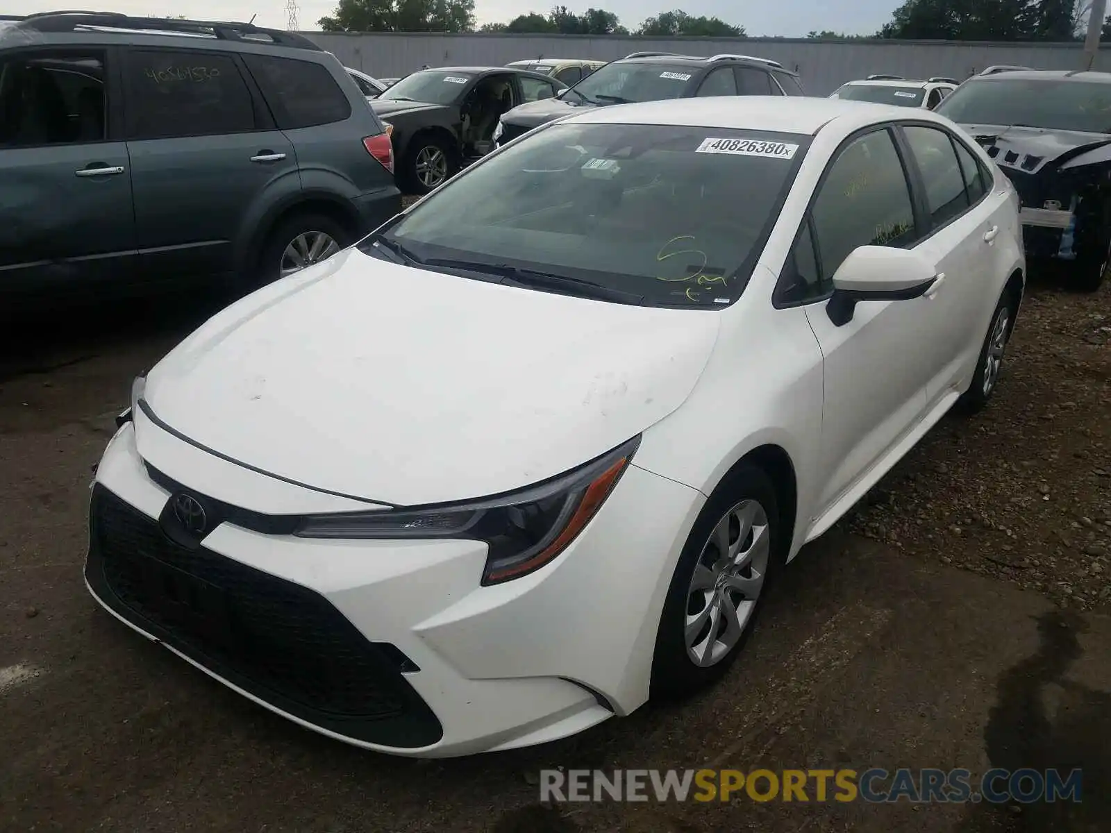 2 Photograph of a damaged car JTDEPRAE1LJ028890 TOYOTA COROLLA 2020