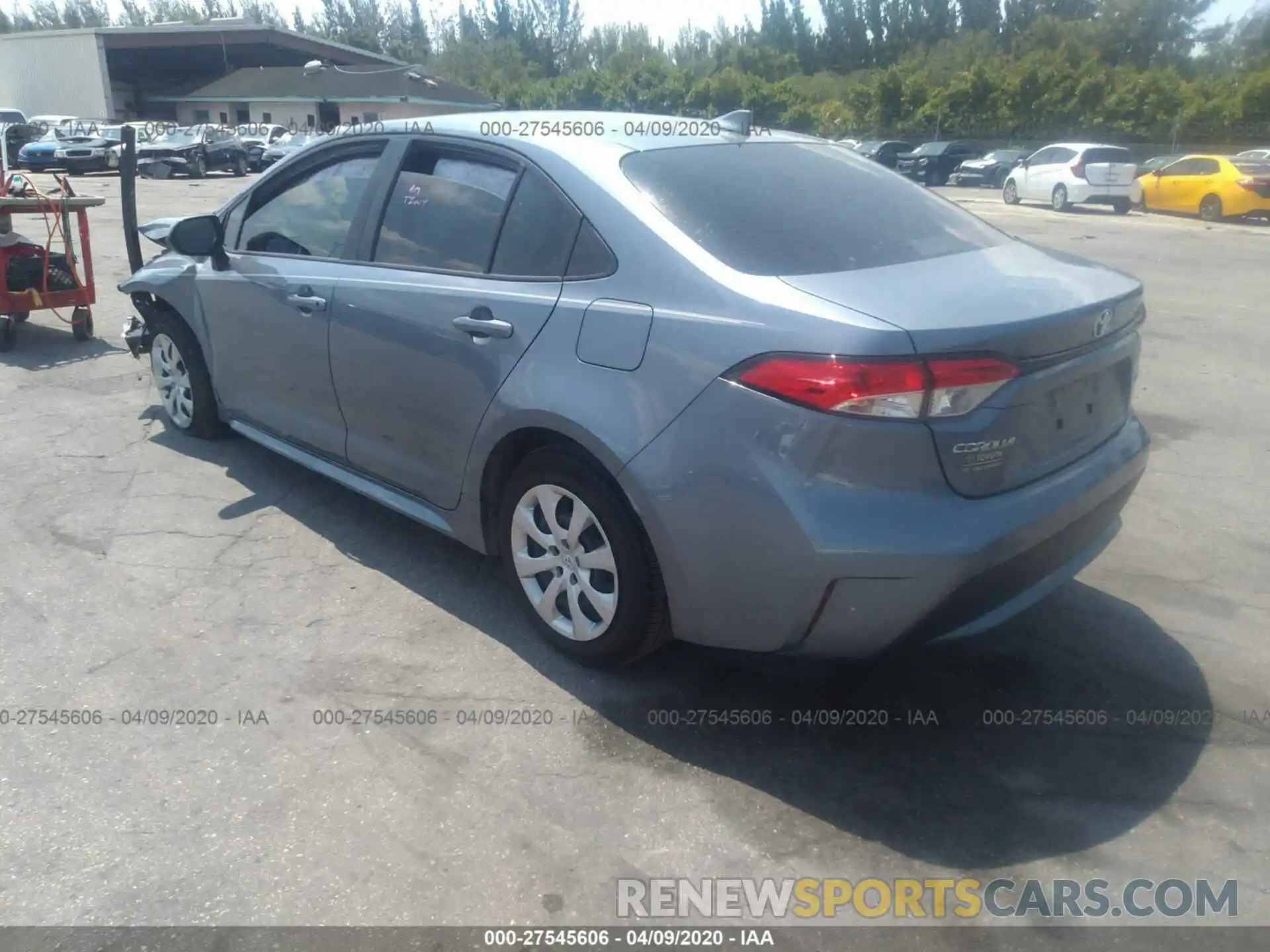 3 Photograph of a damaged car JTDEPRAE1LJ029912 TOYOTA COROLLA 2020