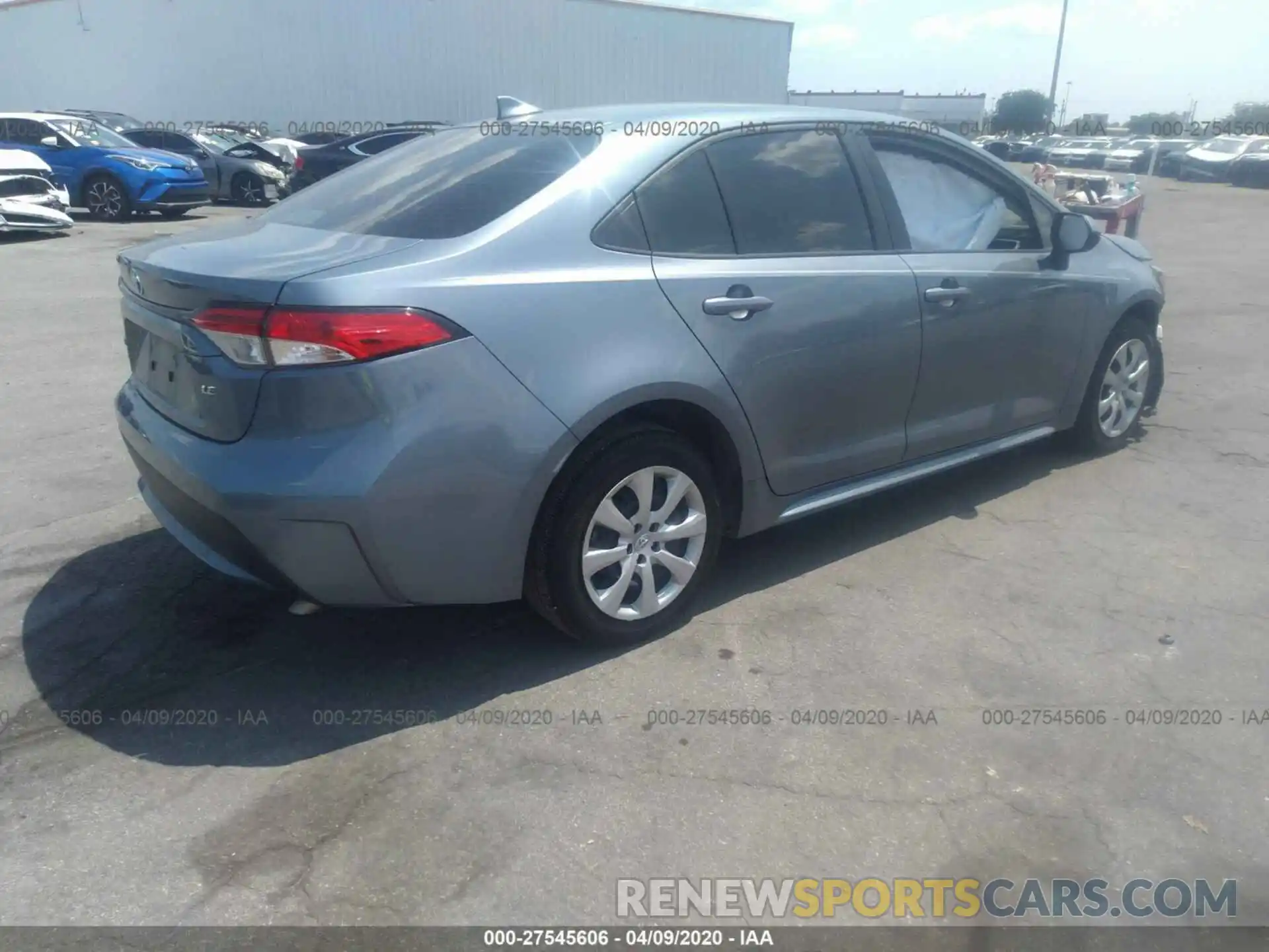 4 Photograph of a damaged car JTDEPRAE1LJ029912 TOYOTA COROLLA 2020