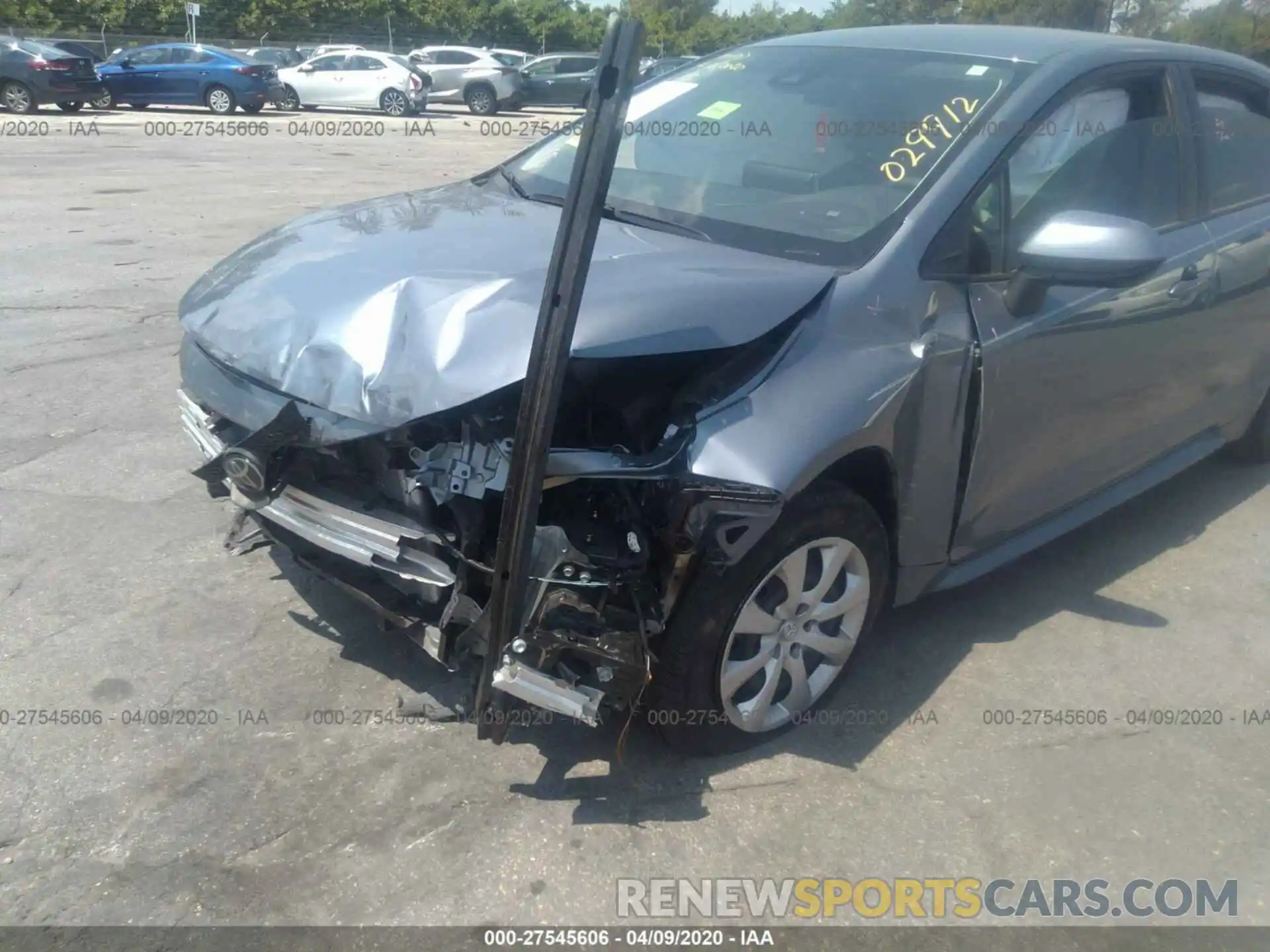 6 Photograph of a damaged car JTDEPRAE1LJ029912 TOYOTA COROLLA 2020