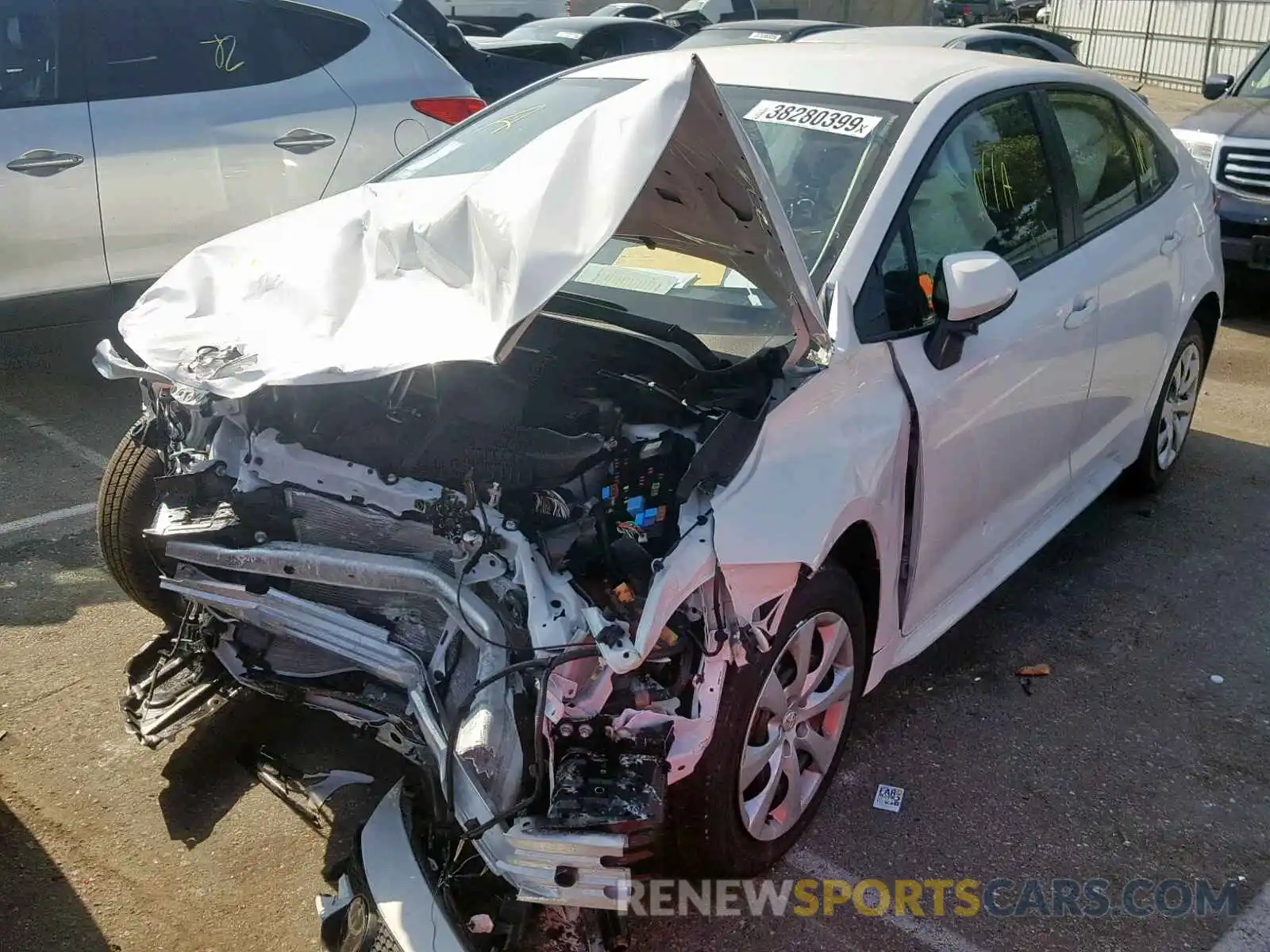 2 Photograph of a damaged car JTDEPRAE1LJ030655 TOYOTA COROLLA 2020