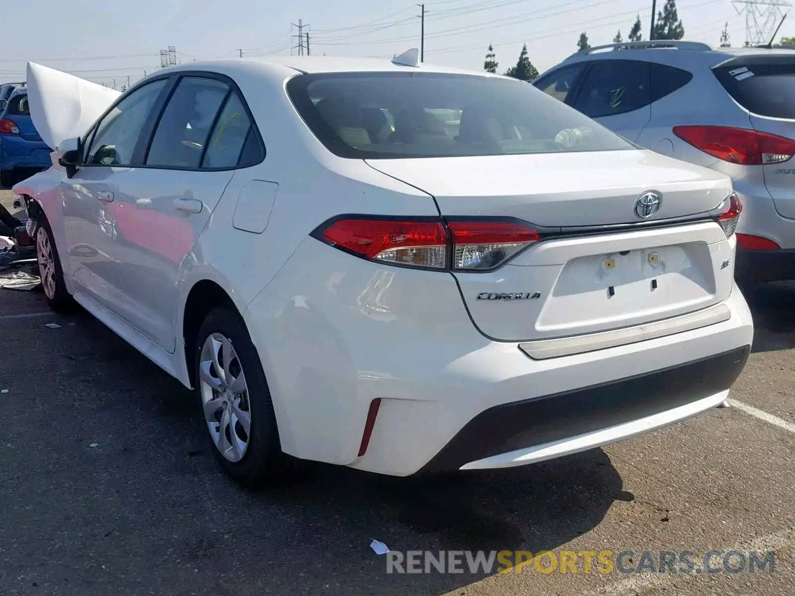 3 Photograph of a damaged car JTDEPRAE1LJ030655 TOYOTA COROLLA 2020