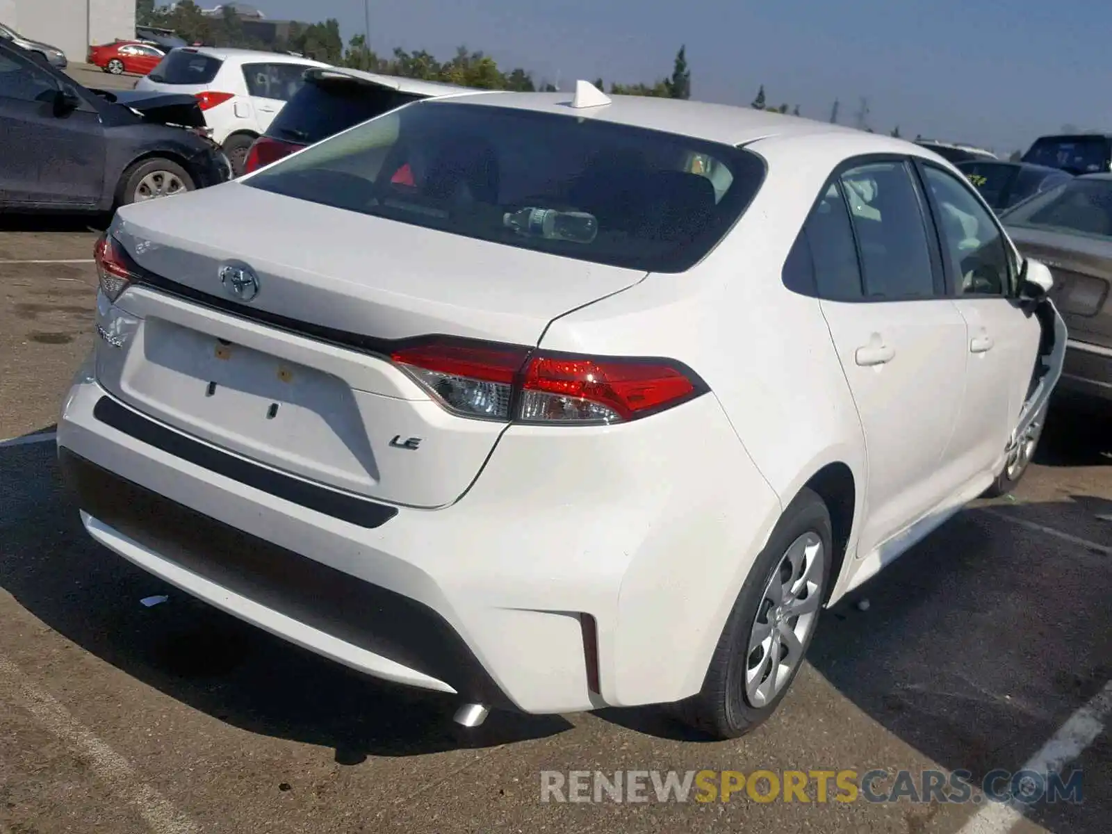 4 Photograph of a damaged car JTDEPRAE1LJ030655 TOYOTA COROLLA 2020