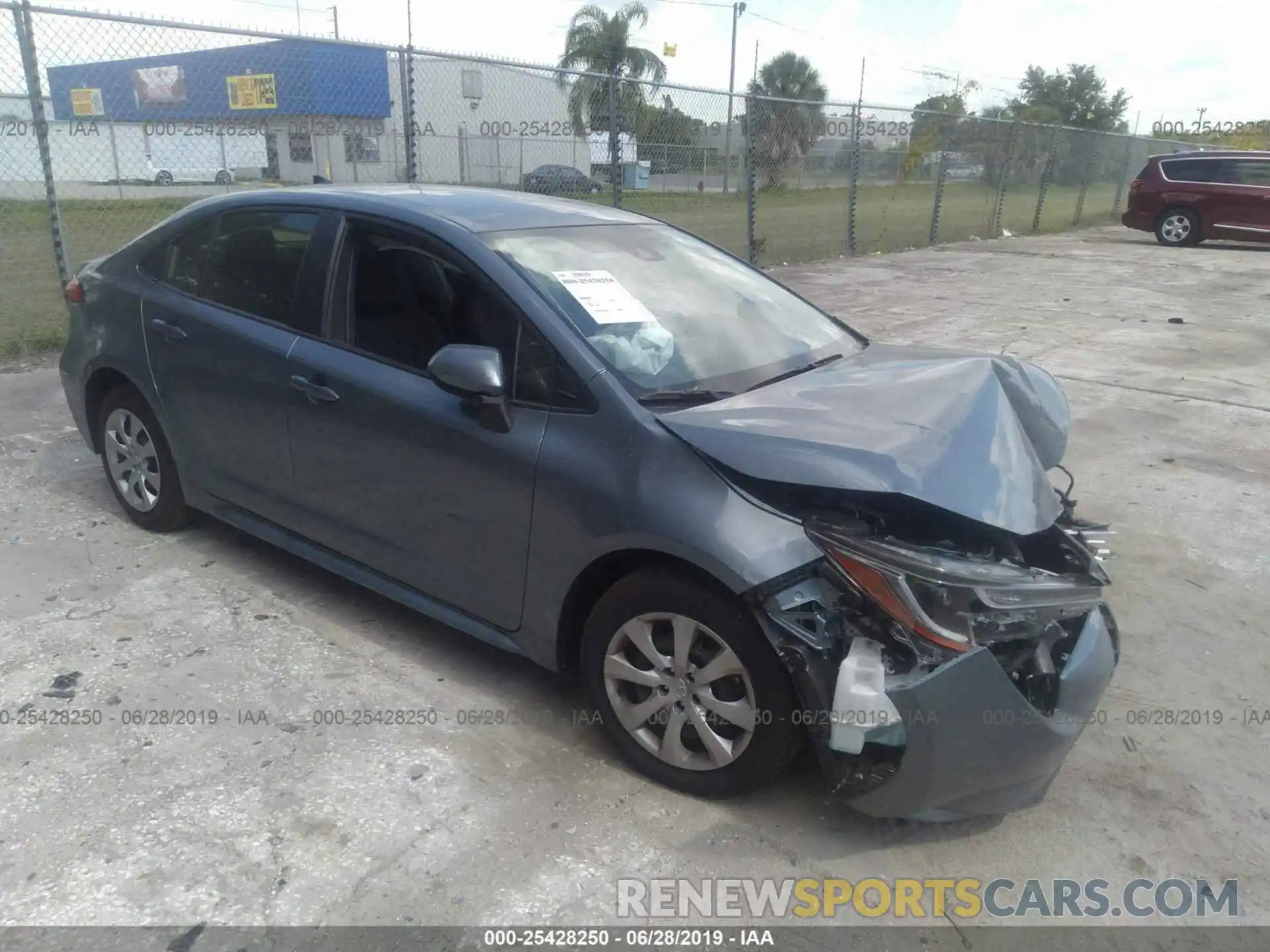 1 Photograph of a damaged car JTDEPRAE1LJ030932 TOYOTA COROLLA 2020