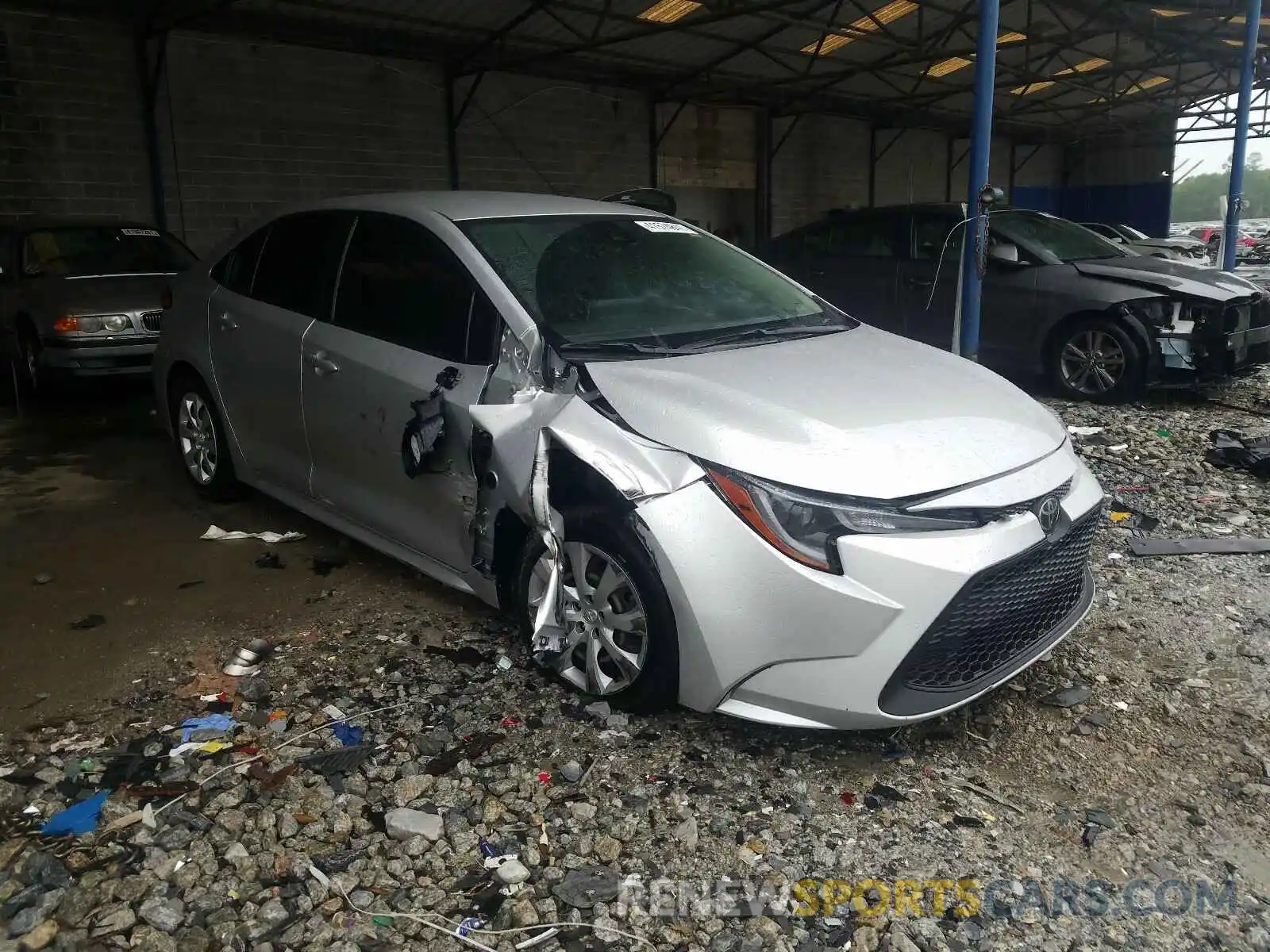 1 Photograph of a damaged car JTDEPRAE1LJ031160 TOYOTA COROLLA 2020