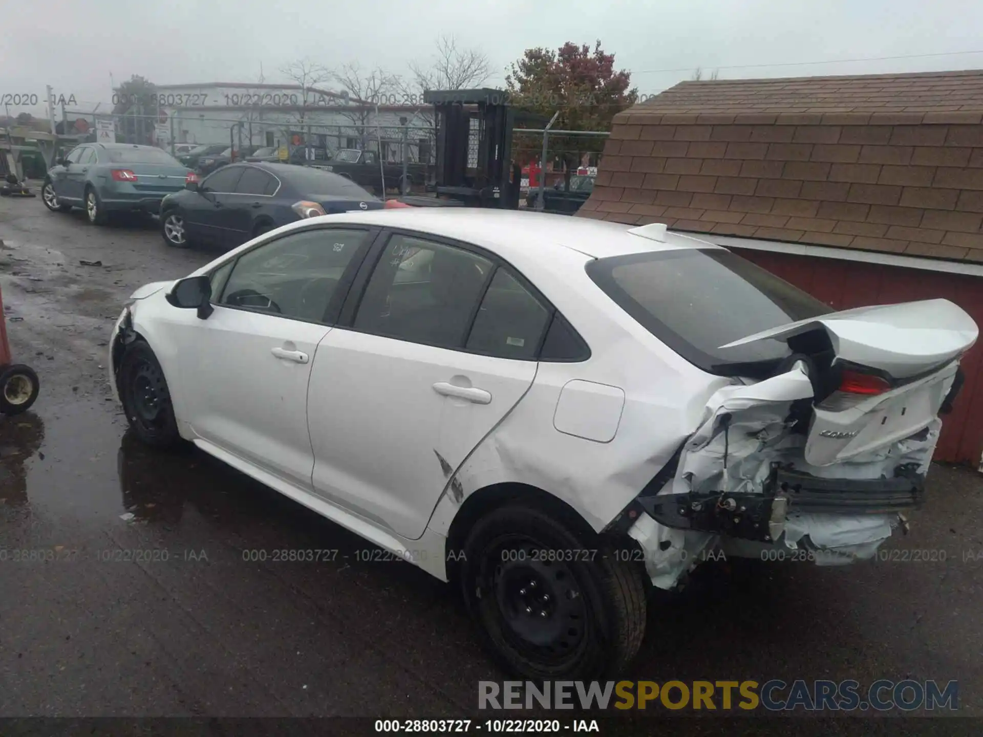 3 Photograph of a damaged car JTDEPRAE1LJ031515 TOYOTA COROLLA 2020