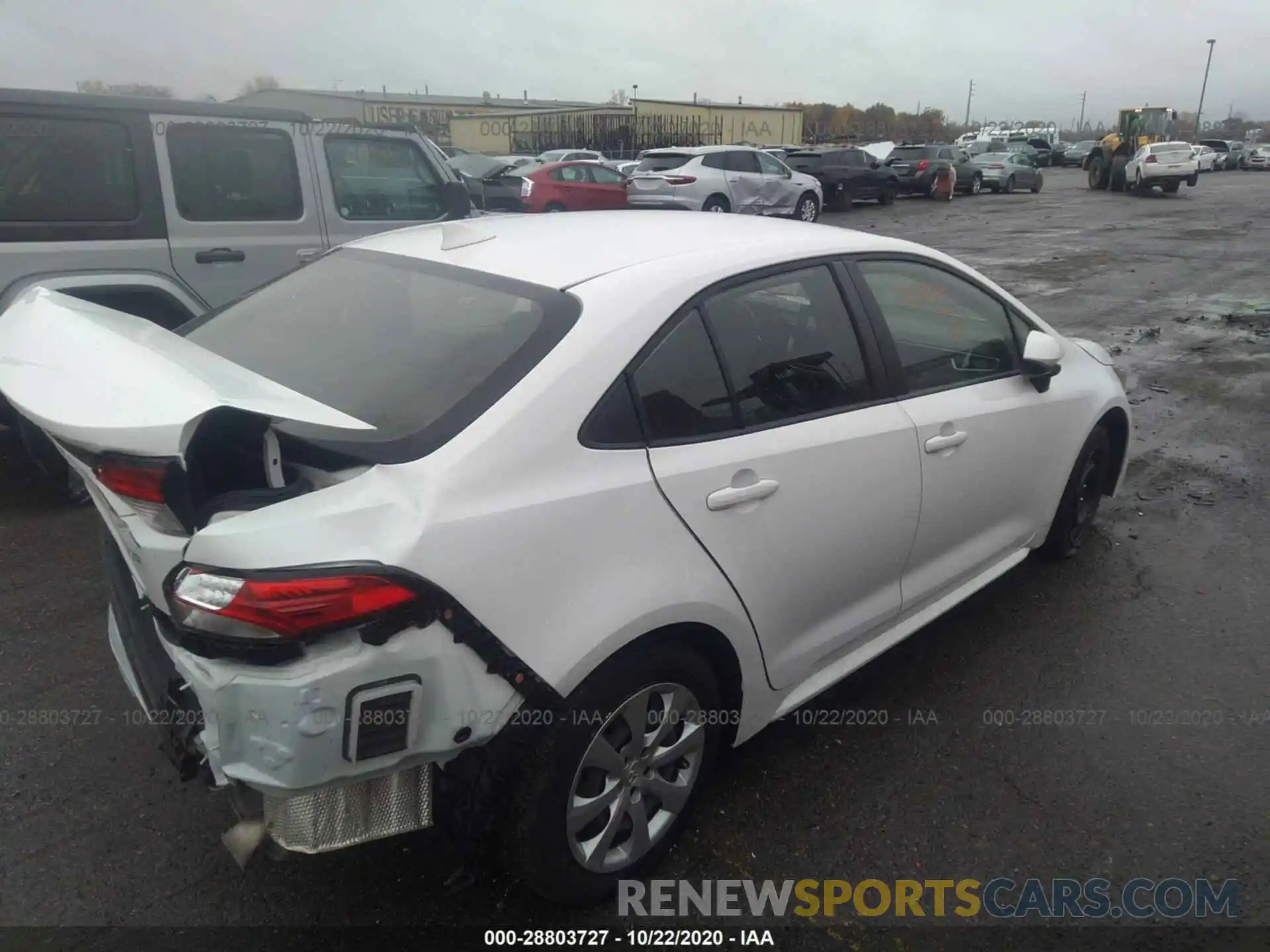 4 Photograph of a damaged car JTDEPRAE1LJ031515 TOYOTA COROLLA 2020