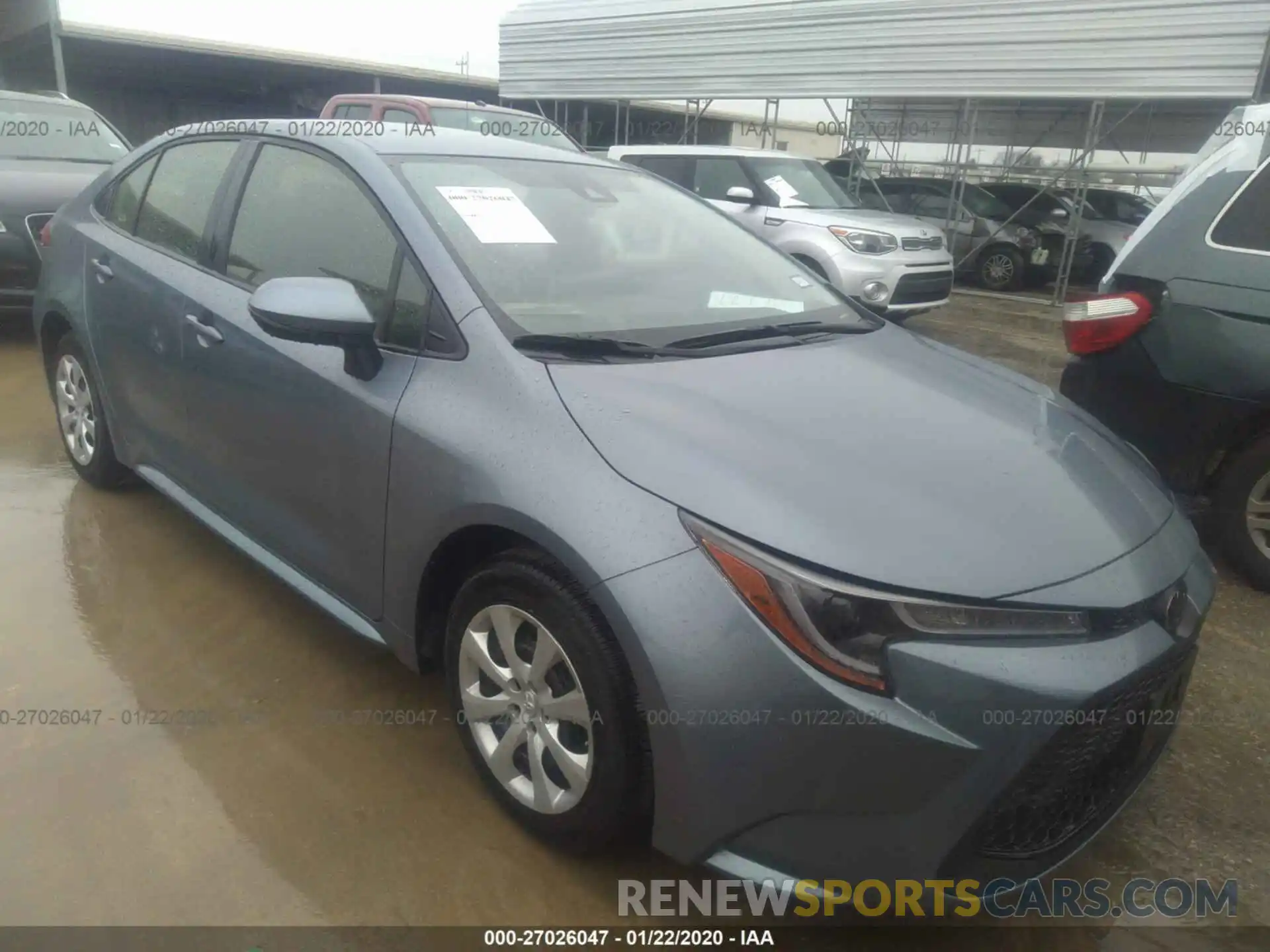 1 Photograph of a damaged car JTDEPRAE1LJ031868 TOYOTA COROLLA 2020