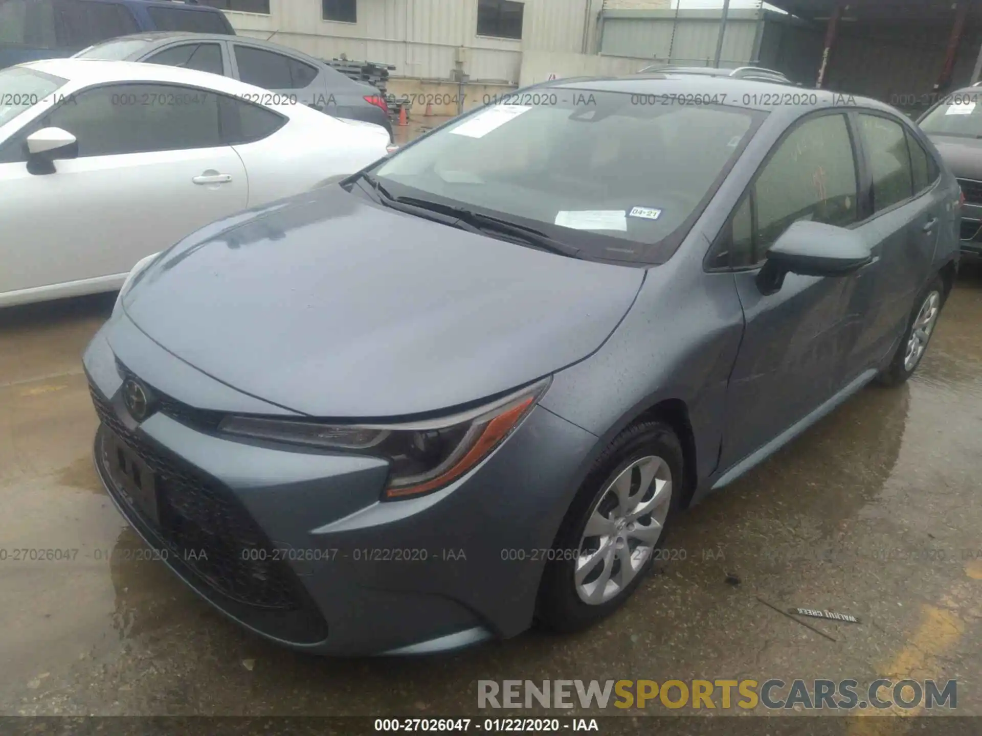 2 Photograph of a damaged car JTDEPRAE1LJ031868 TOYOTA COROLLA 2020