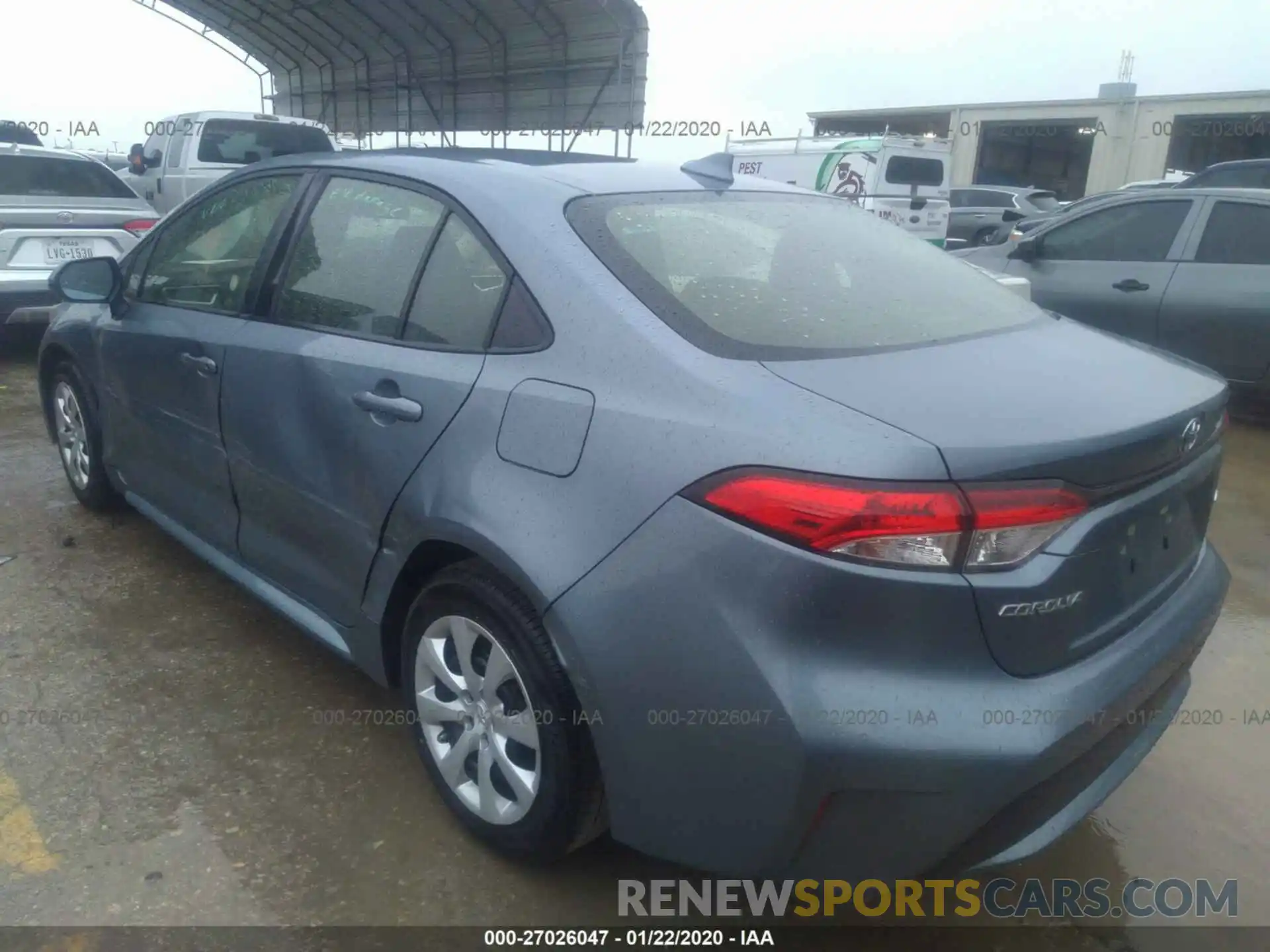 3 Photograph of a damaged car JTDEPRAE1LJ031868 TOYOTA COROLLA 2020