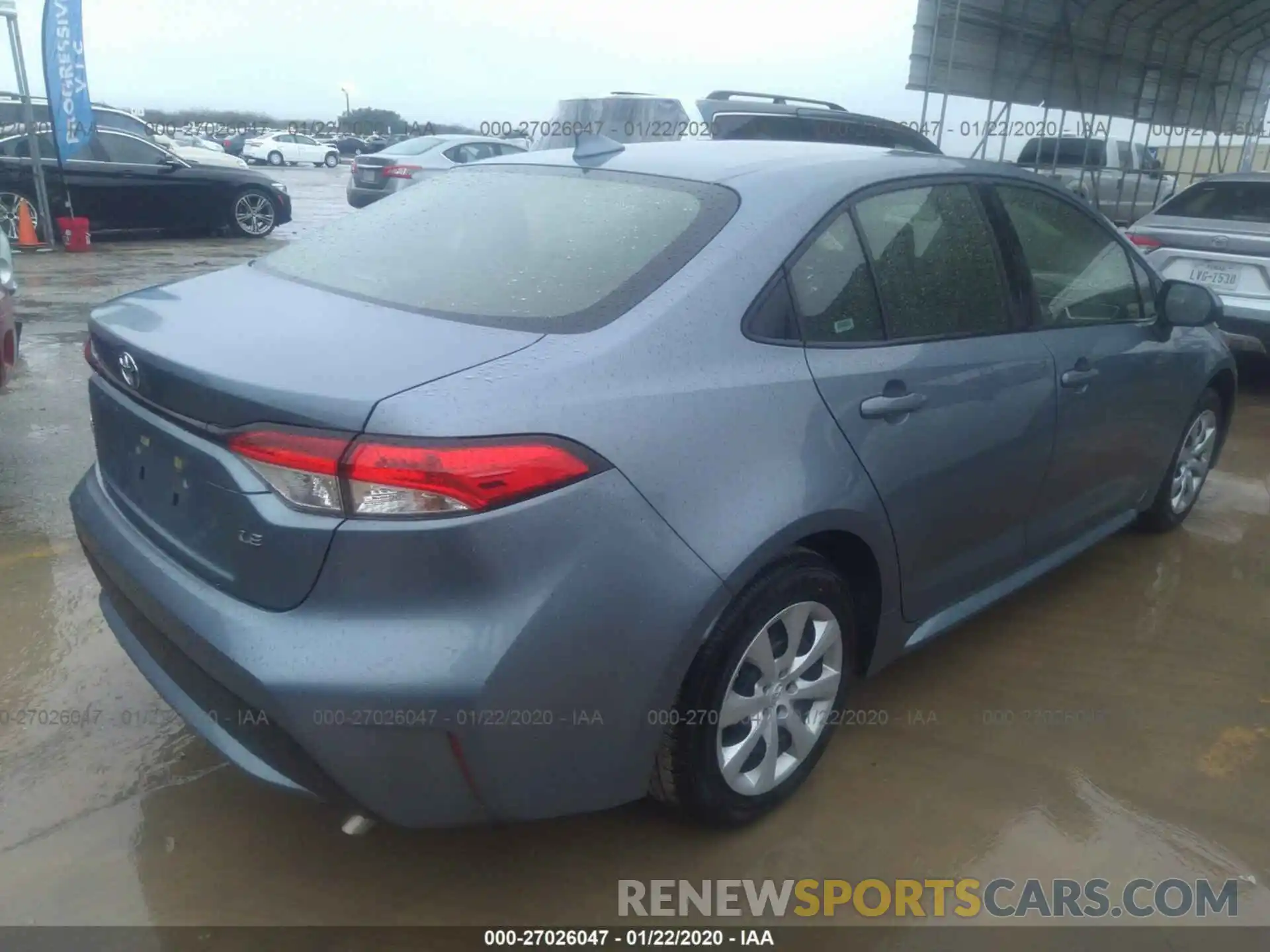 4 Photograph of a damaged car JTDEPRAE1LJ031868 TOYOTA COROLLA 2020