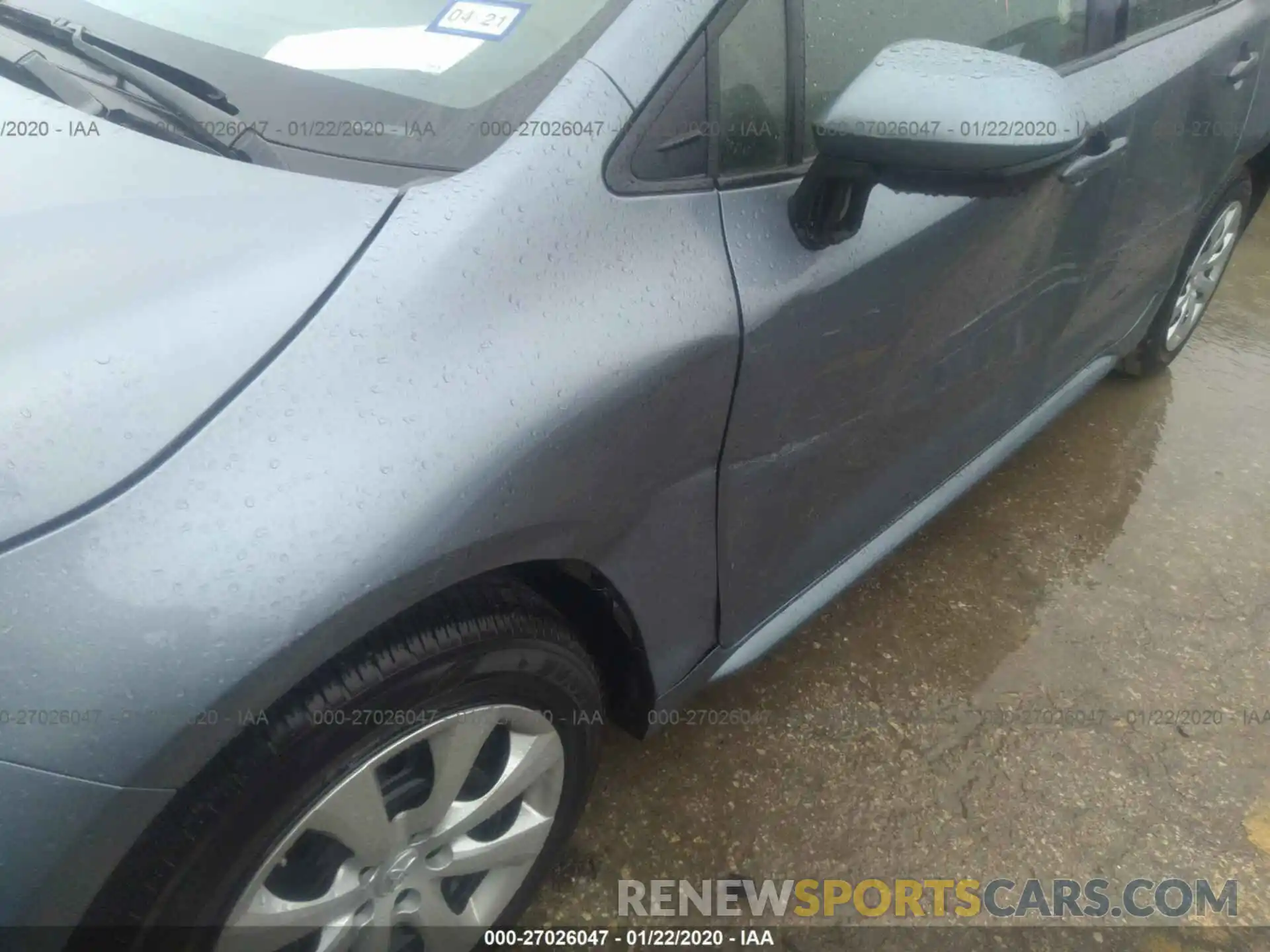 6 Photograph of a damaged car JTDEPRAE1LJ031868 TOYOTA COROLLA 2020