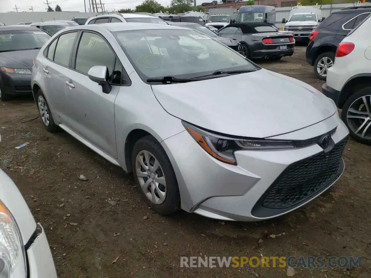 1 Photograph of a damaged car JTDEPRAE1LJ032230 TOYOTA COROLLA 2020