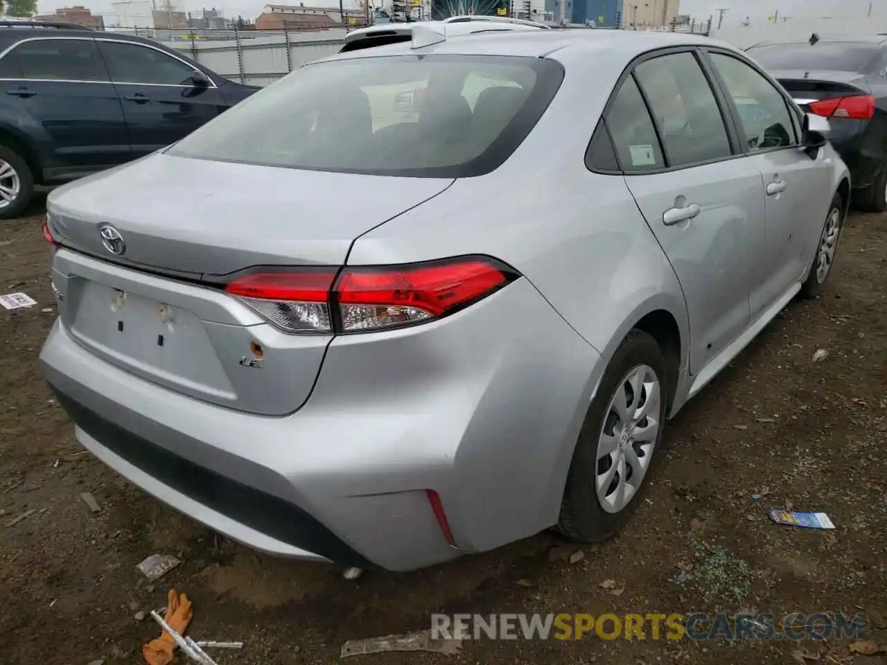 4 Photograph of a damaged car JTDEPRAE1LJ032230 TOYOTA COROLLA 2020