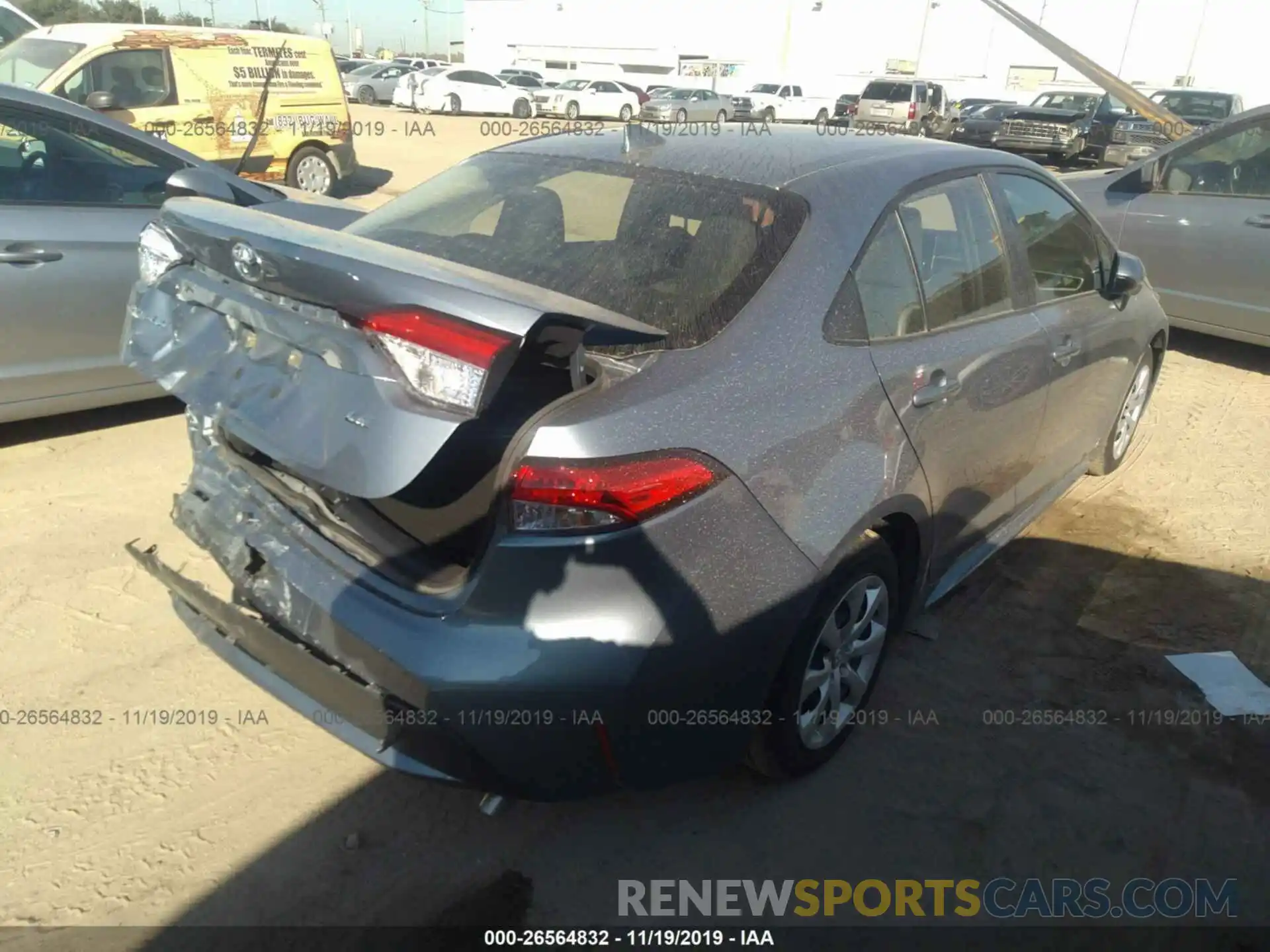 4 Фотография поврежденного автомобиля JTDEPRAE1LJ032244 TOYOTA COROLLA 2020