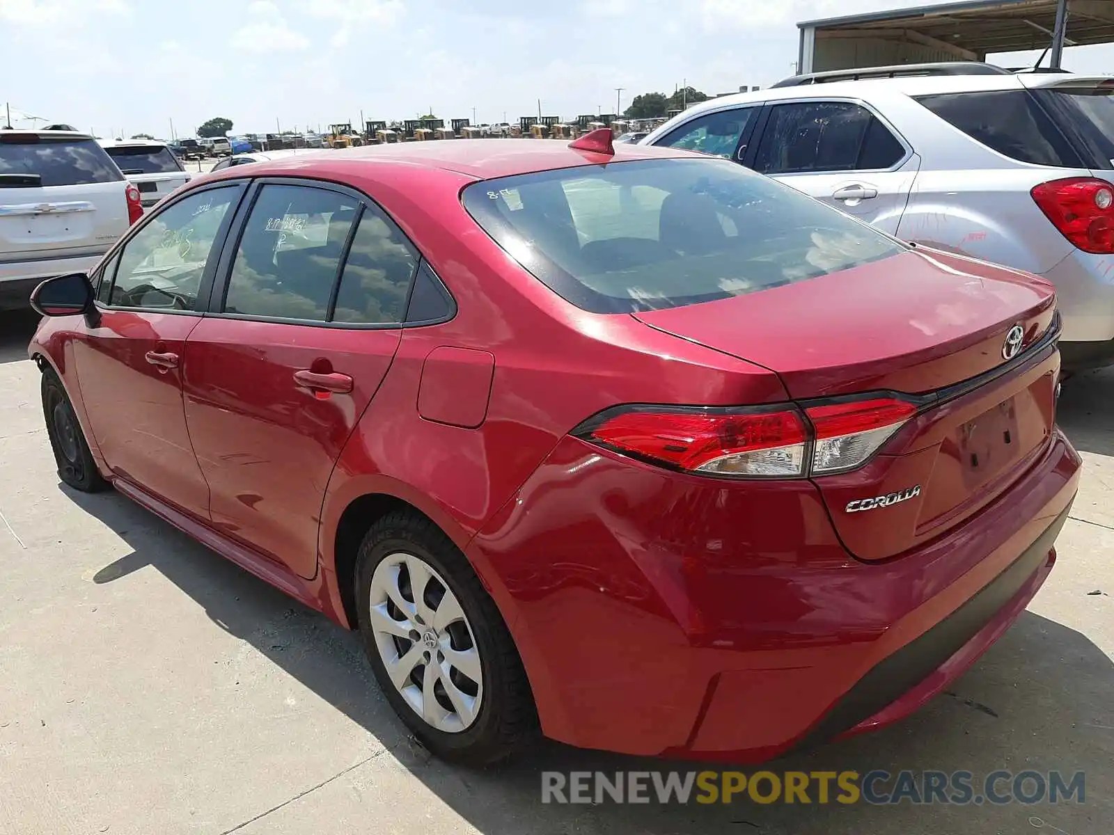 3 Photograph of a damaged car JTDEPRAE1LJ032549 TOYOTA COROLLA 2020