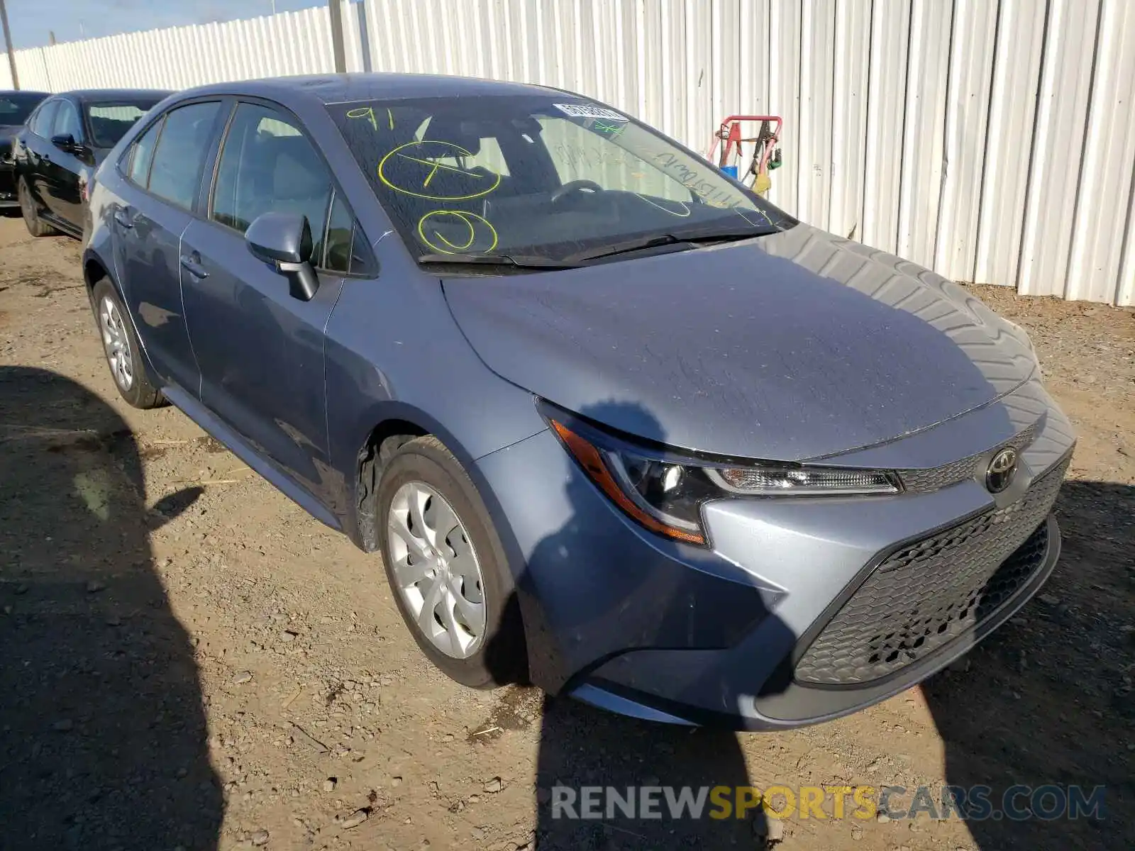 1 Photograph of a damaged car JTDEPRAE1LJ032759 TOYOTA COROLLA 2020