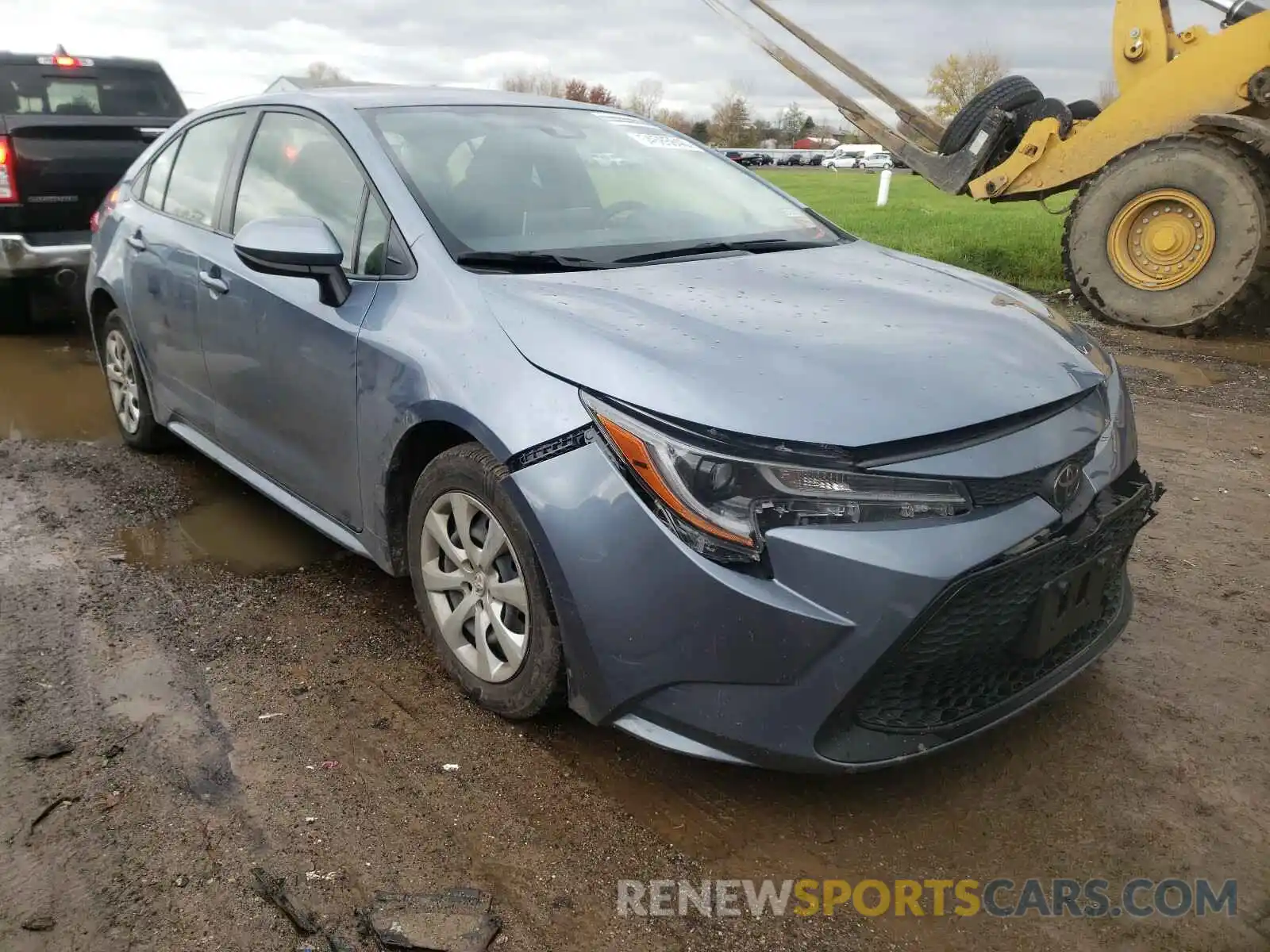 1 Photograph of a damaged car JTDEPRAE1LJ033443 TOYOTA COROLLA 2020