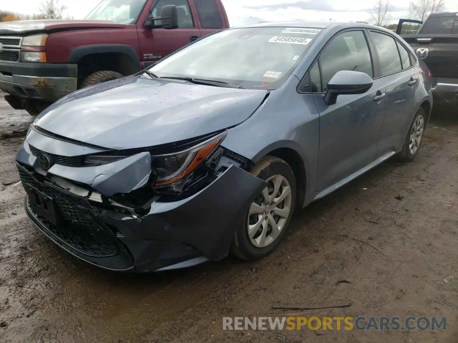 2 Photograph of a damaged car JTDEPRAE1LJ033443 TOYOTA COROLLA 2020