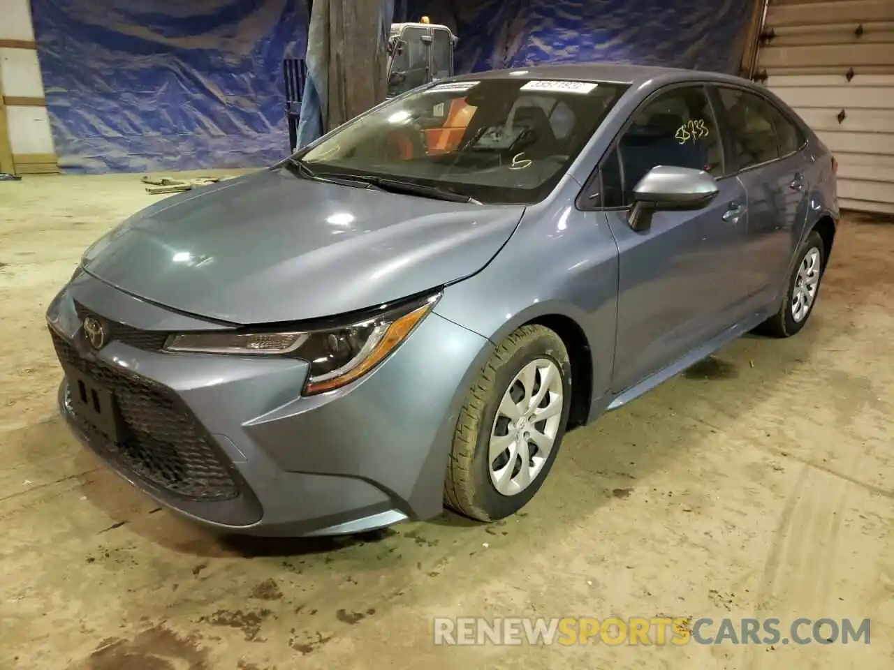 2 Photograph of a damaged car JTDEPRAE1LJ033622 TOYOTA COROLLA 2020