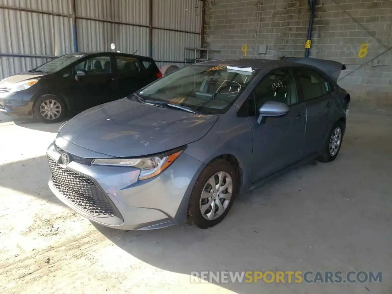 2 Photograph of a damaged car JTDEPRAE1LJ033930 TOYOTA COROLLA 2020