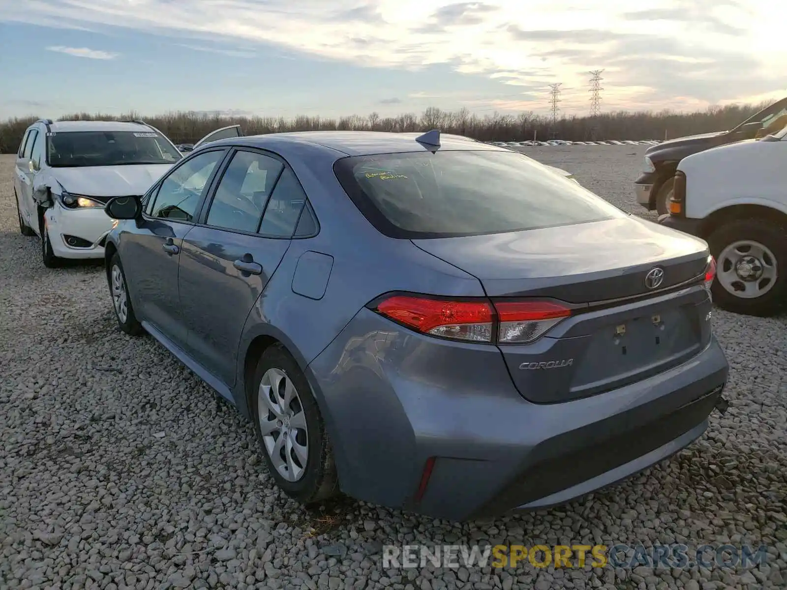 3 Photograph of a damaged car JTDEPRAE1LJ034026 TOYOTA COROLLA 2020