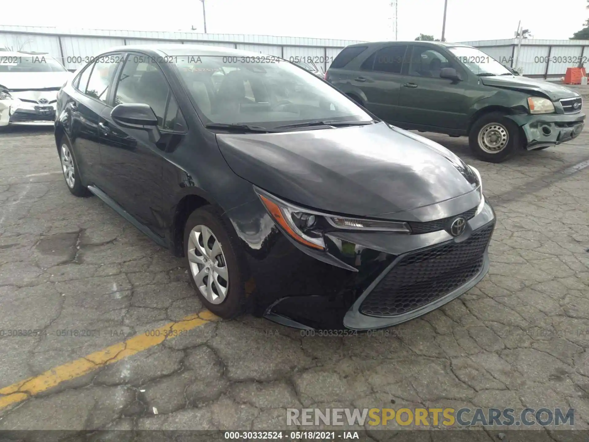 1 Photograph of a damaged car JTDEPRAE1LJ034379 TOYOTA COROLLA 2020