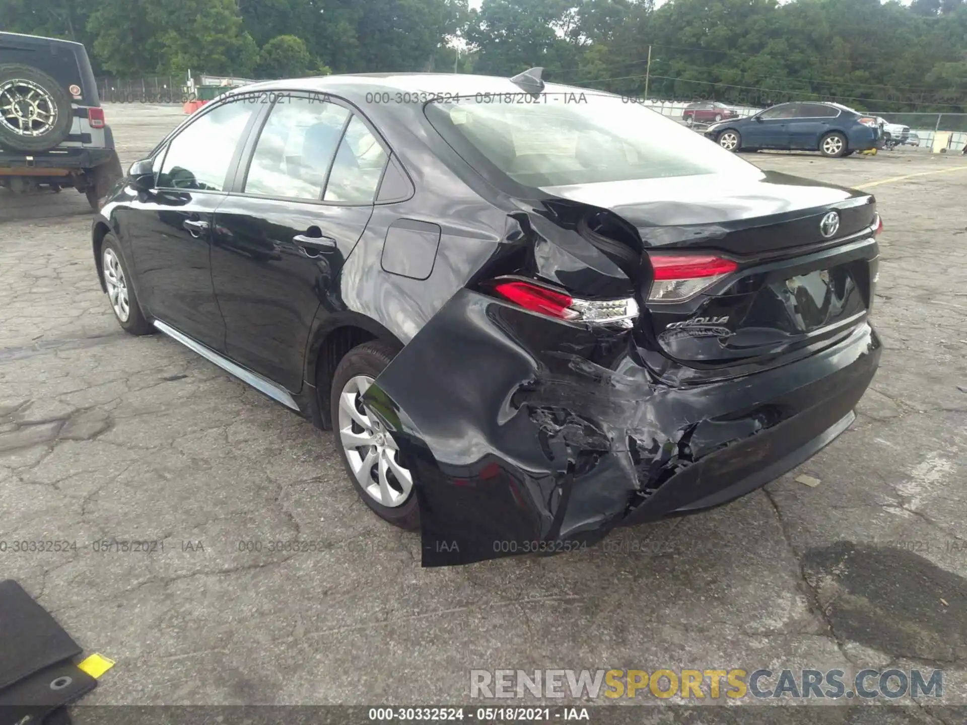 3 Photograph of a damaged car JTDEPRAE1LJ034379 TOYOTA COROLLA 2020