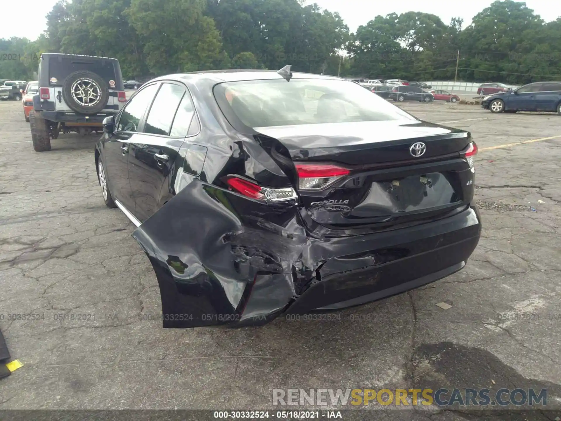 6 Photograph of a damaged car JTDEPRAE1LJ034379 TOYOTA COROLLA 2020