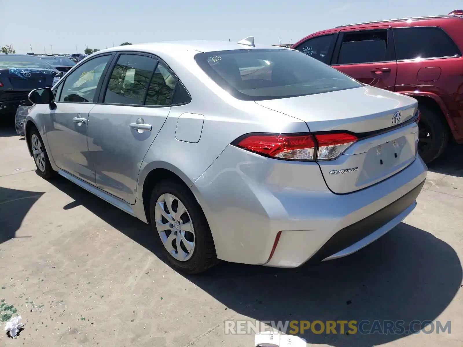 3 Photograph of a damaged car JTDEPRAE1LJ034706 TOYOTA COROLLA 2020