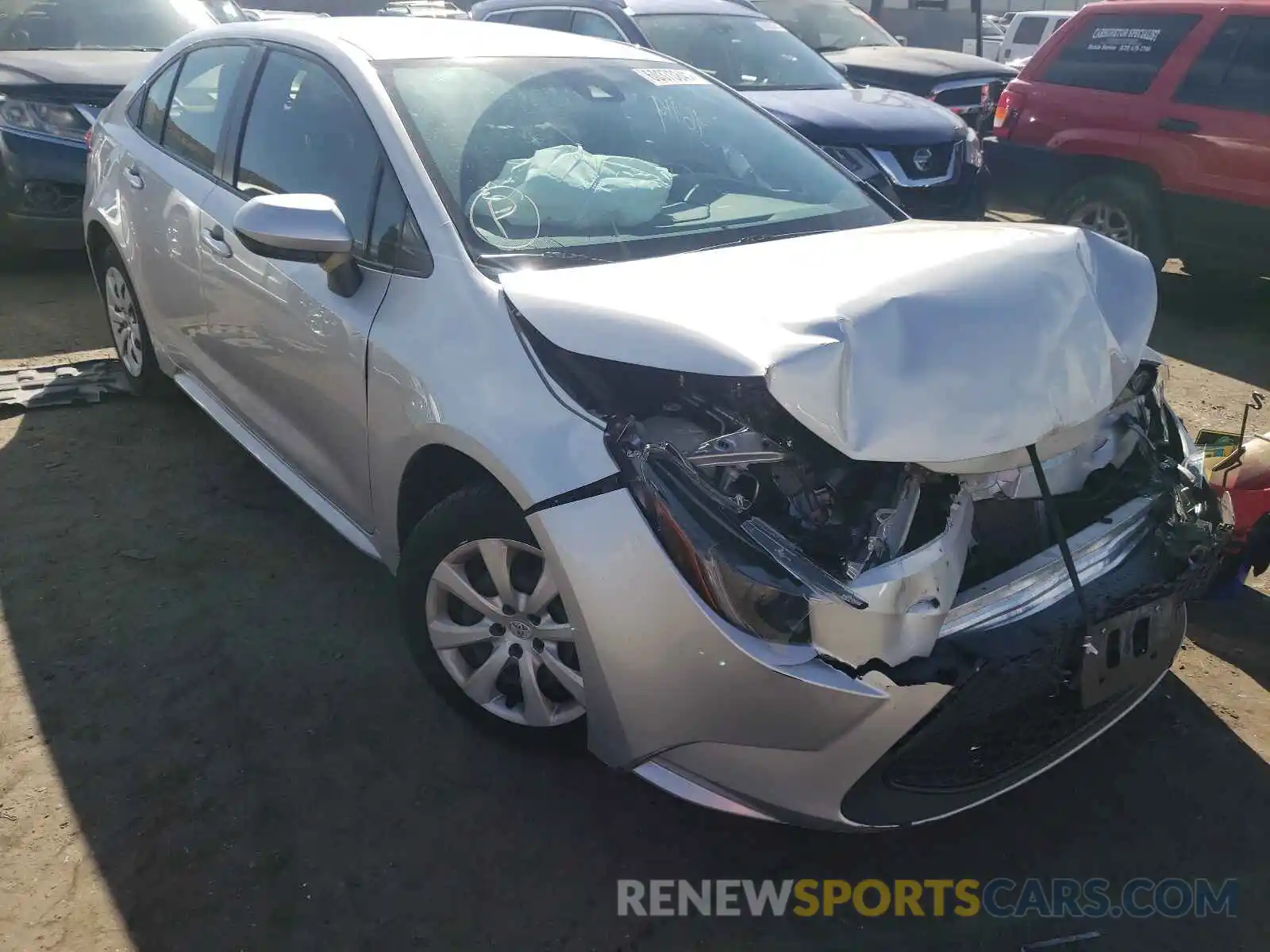 1 Photograph of a damaged car JTDEPRAE1LJ034754 TOYOTA COROLLA 2020