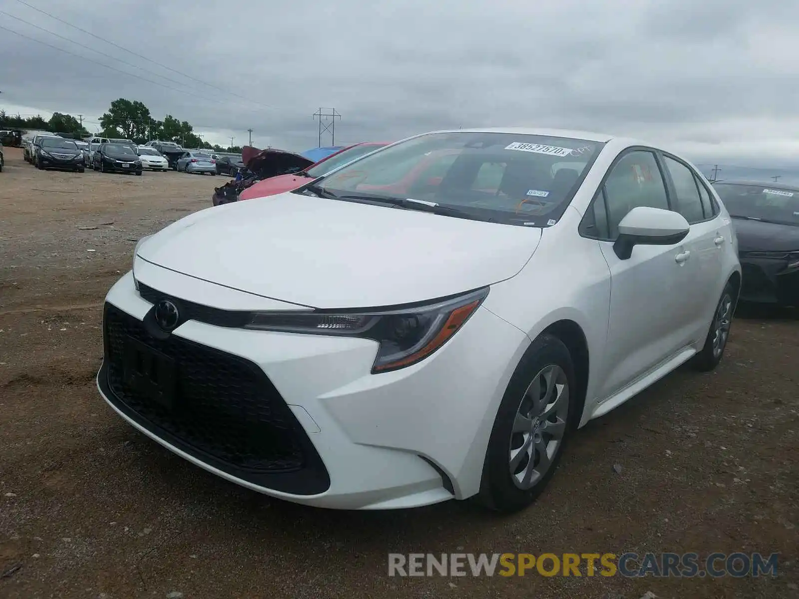 2 Photograph of a damaged car JTDEPRAE1LJ034897 TOYOTA COROLLA 2020