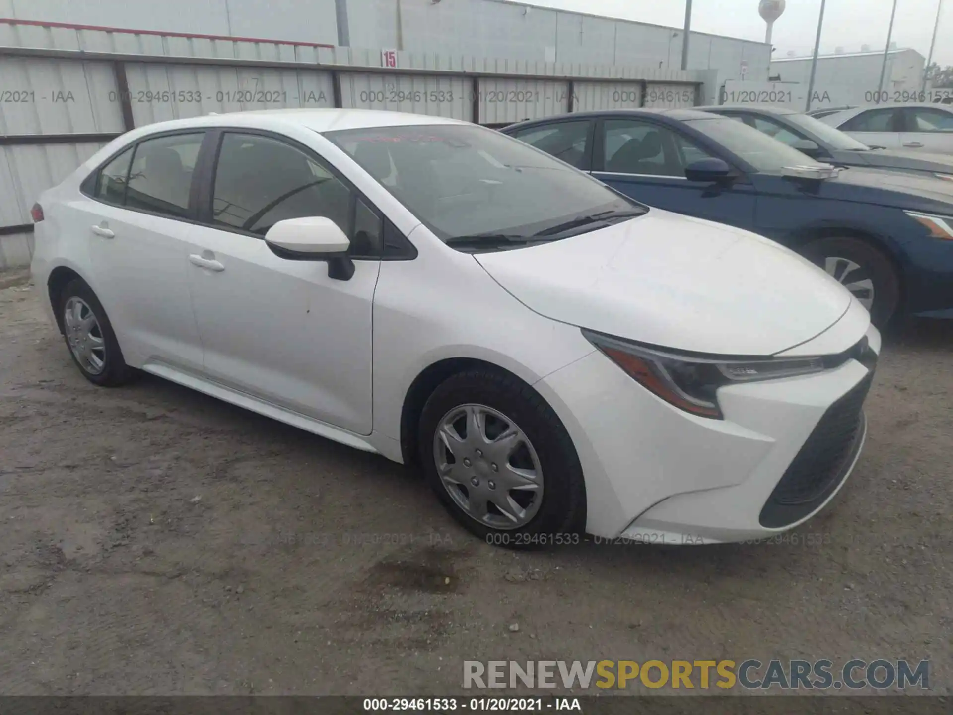 1 Photograph of a damaged car JTDEPRAE1LJ035001 TOYOTA COROLLA 2020