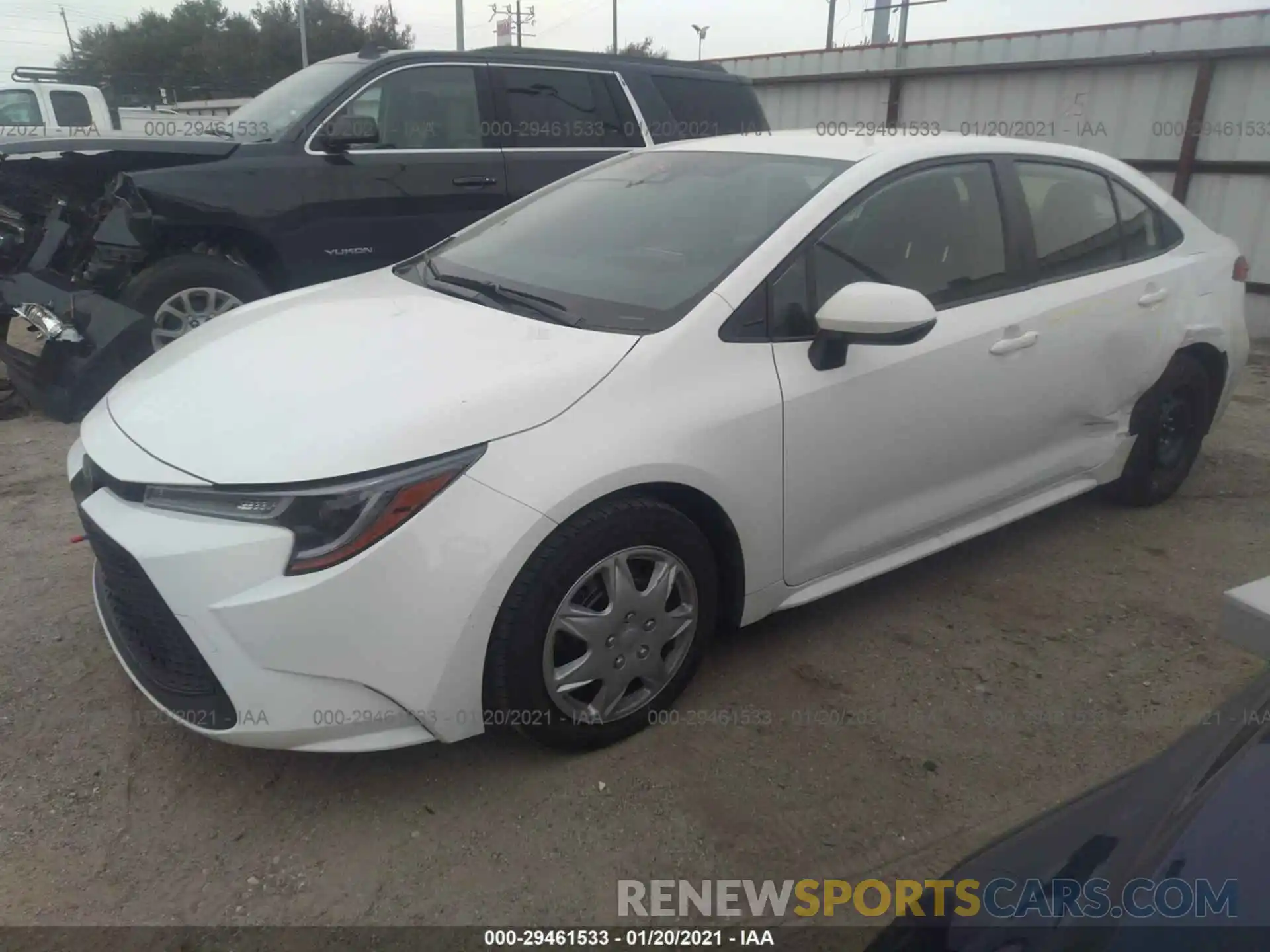 2 Photograph of a damaged car JTDEPRAE1LJ035001 TOYOTA COROLLA 2020