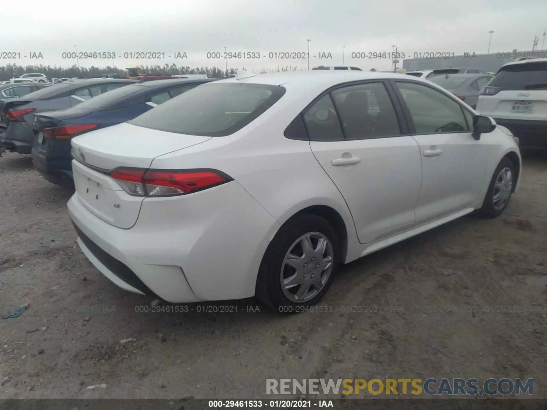 4 Photograph of a damaged car JTDEPRAE1LJ035001 TOYOTA COROLLA 2020