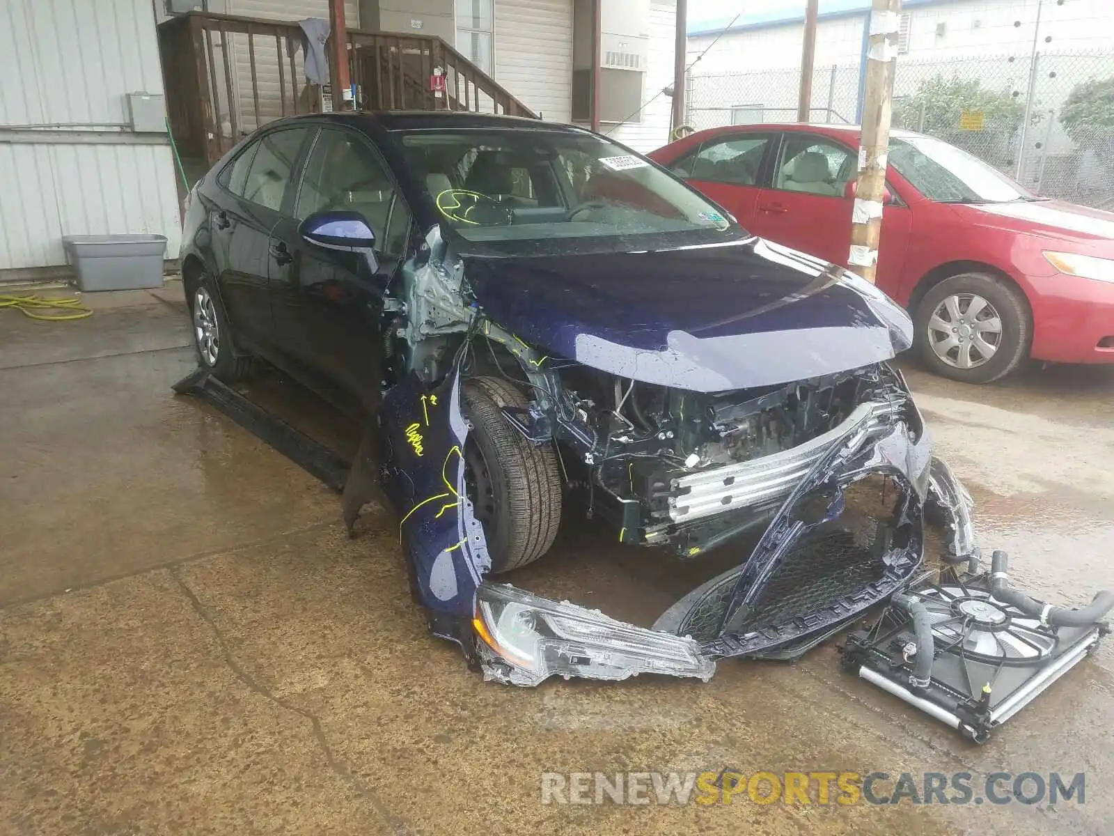 1 Photograph of a damaged car JTDEPRAE1LJ035130 TOYOTA COROLLA 2020